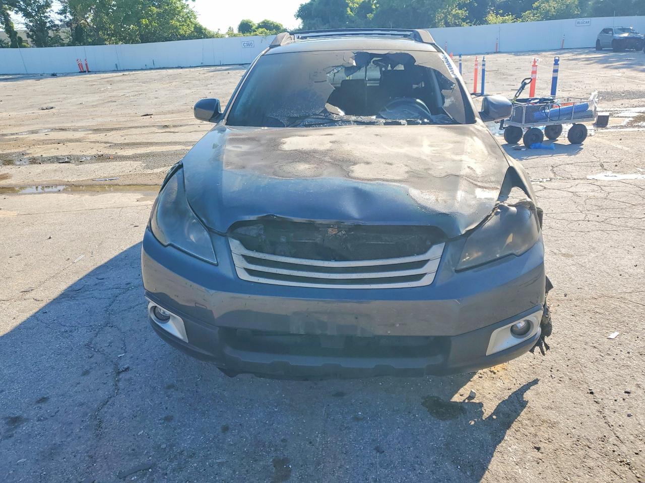 2011 Subaru Outback 2.5i Premium Gray vin: 4S4BRCGC6B3323739