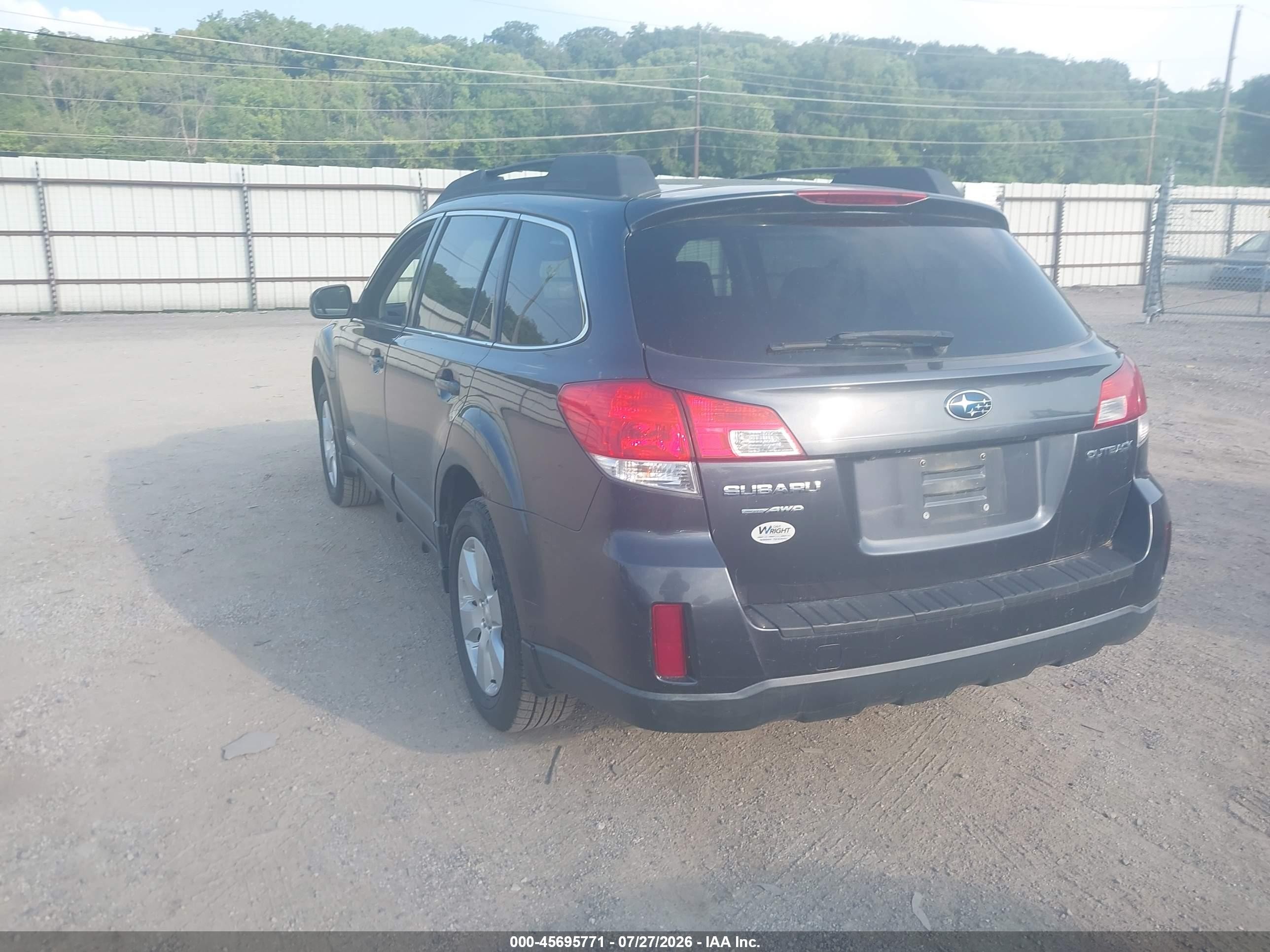 2012 Subaru Outback 2.5i Premium Gray vin: 4S4BRCGC6C3234299