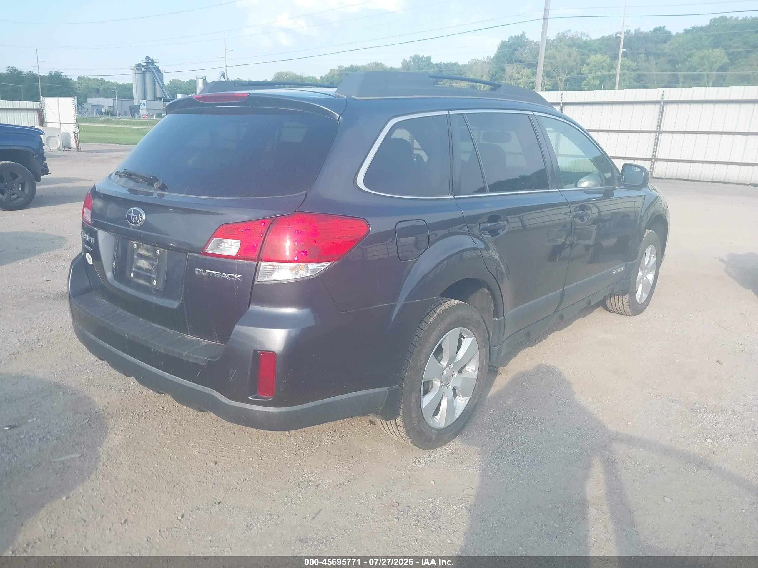 2012 Subaru Outback 2.5i Premium Gray vin: 4S4BRCGC6C3234299