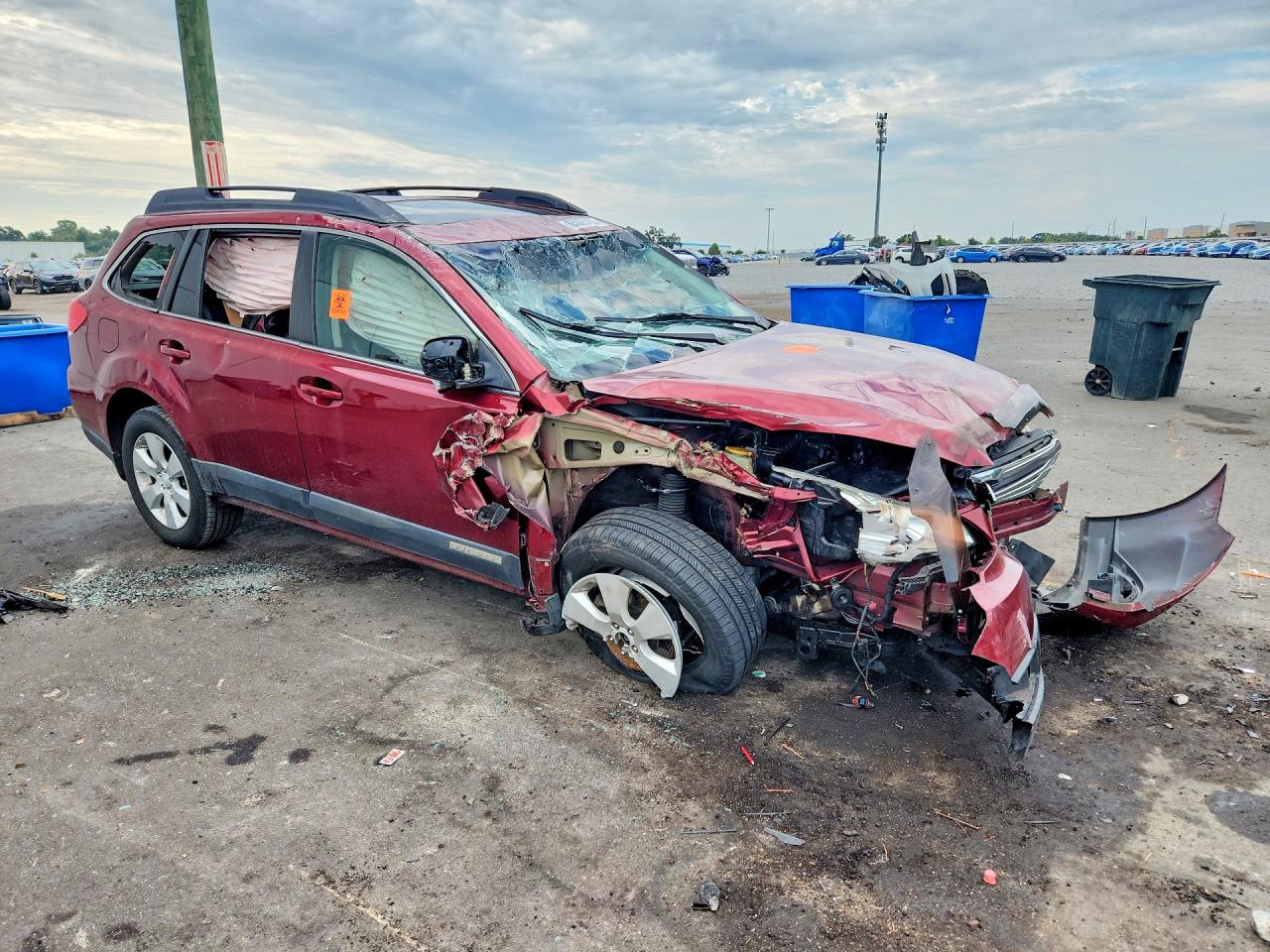 2012 Subaru Outback 2.5i Premium Maroon vin: 4S4BRCGC6C3255847