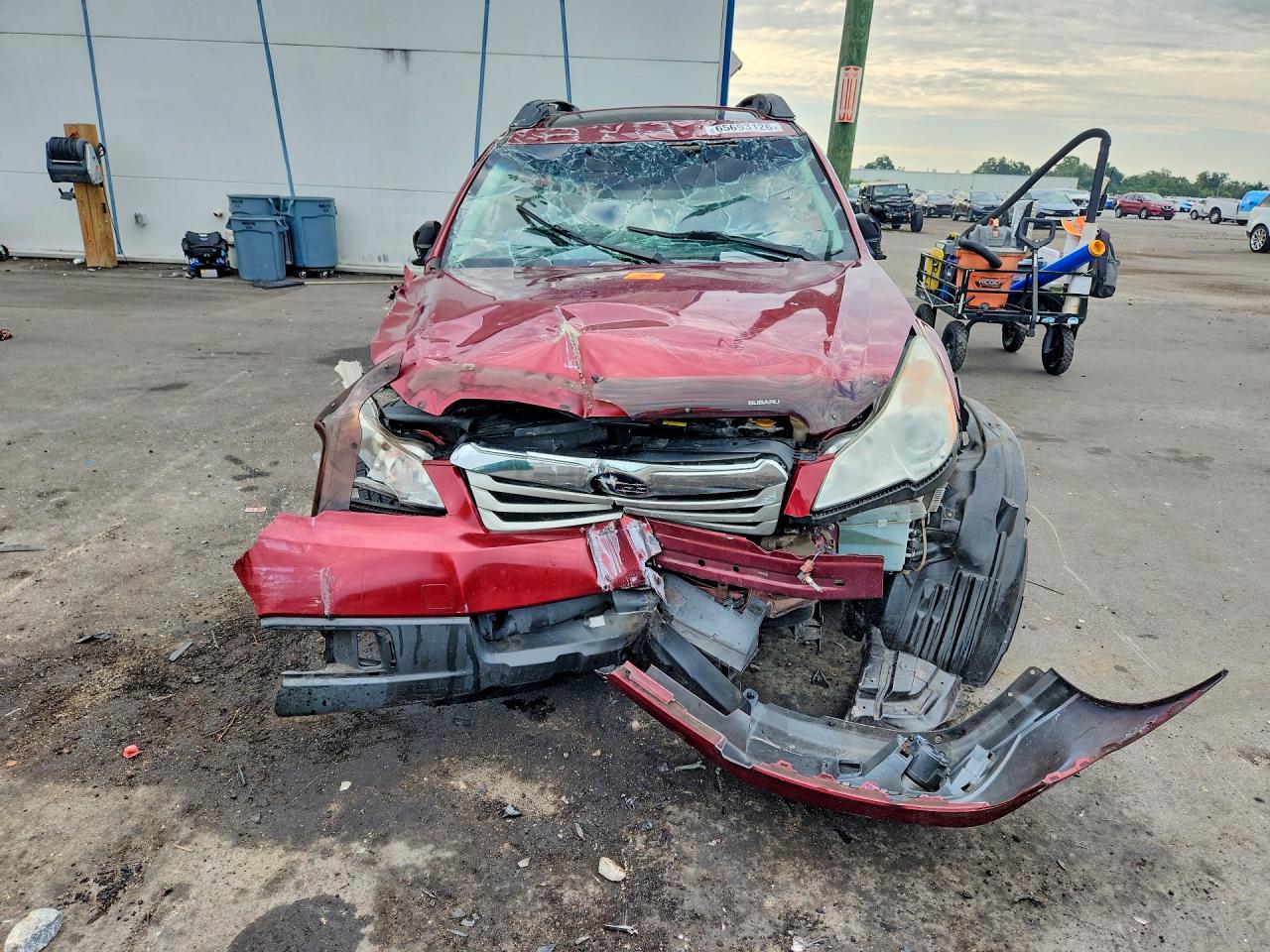 2012 Subaru Outback 2.5i Premium Maroon vin: 4S4BRCGC6C3255847