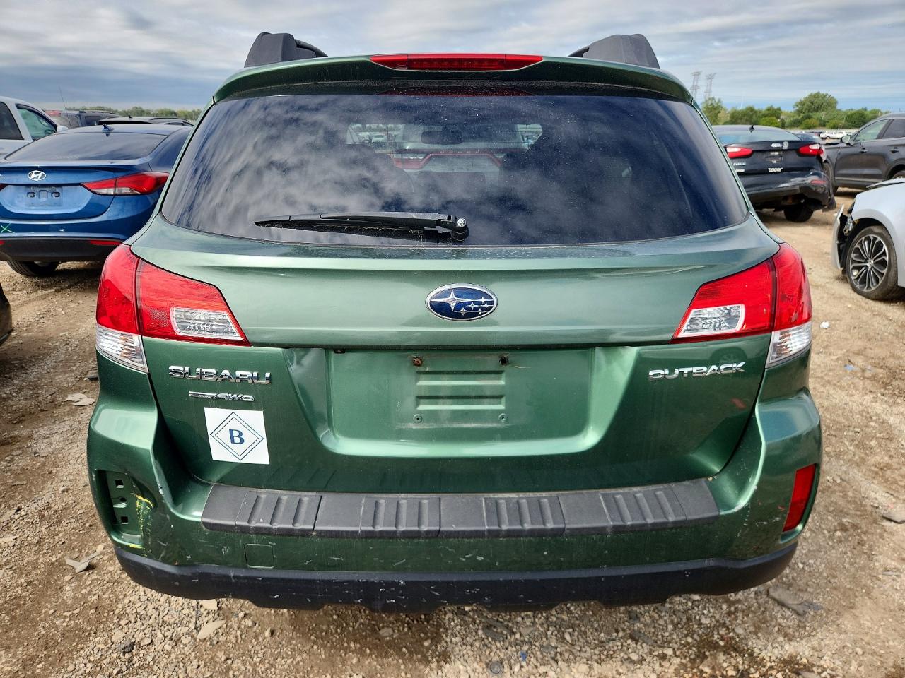2012 Subaru Outback 2.5i Premium Green vin: 4S4BRCGC6C3295300