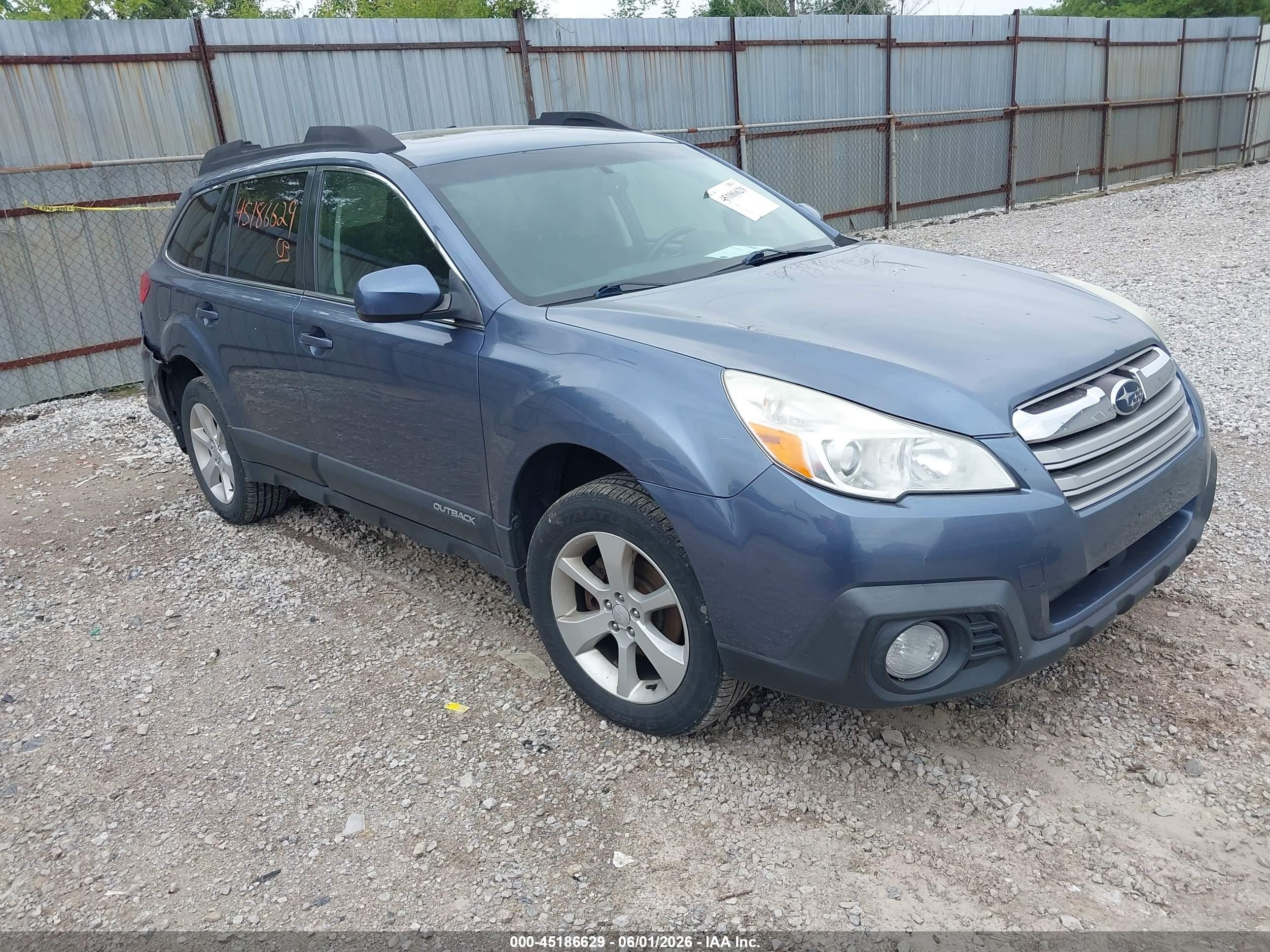 2013 Subaru Outback 2.5i Premium Blue vin: 4S4BRCGC7D3248391