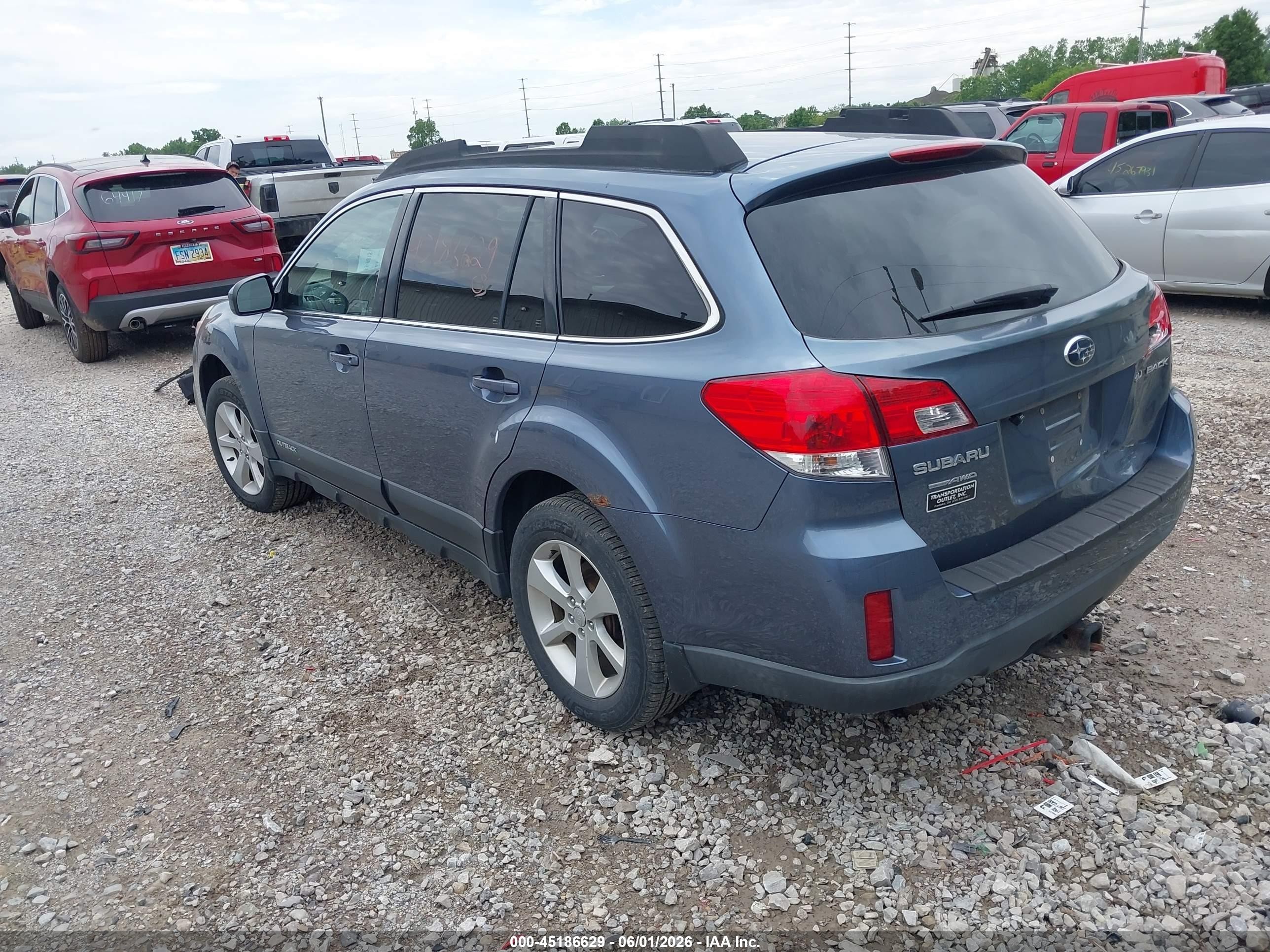 2013 Subaru Outback 2.5i Premium Blue vin: 4S4BRCGC7D3248391
