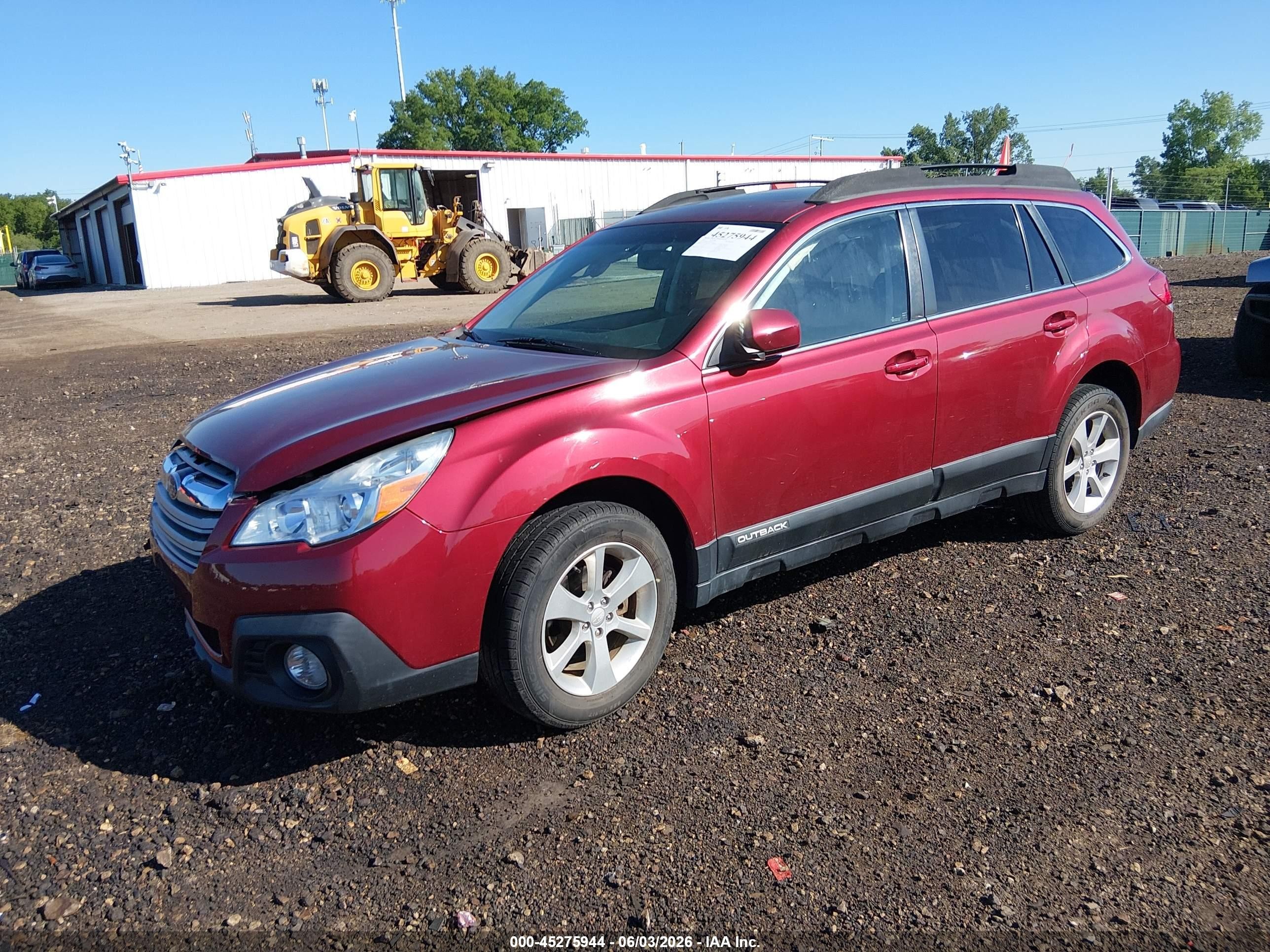 2013 Subaru Outback 2.5i Premium Red vin: 4S4BRCGC7D3262114