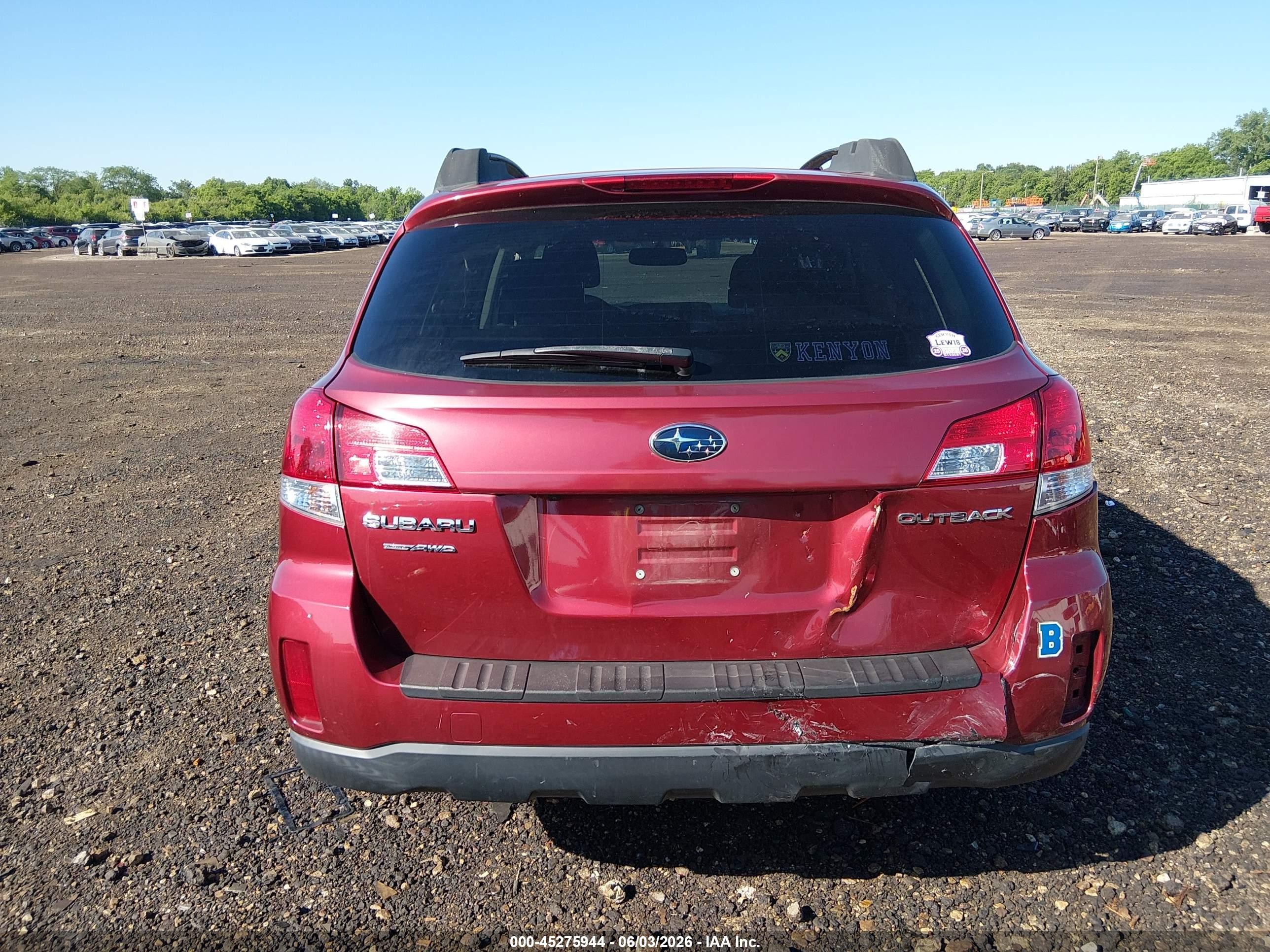 2013 Subaru Outback 2.5i Premium Red vin: 4S4BRCGC7D3262114