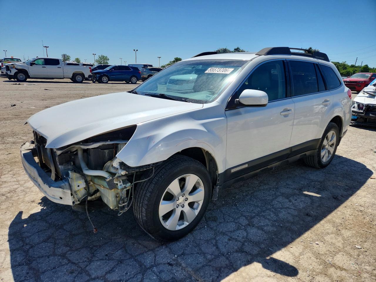 2012 Subaru Outback 2.5i Premium White vin: 4S4BRCGC8C3240878