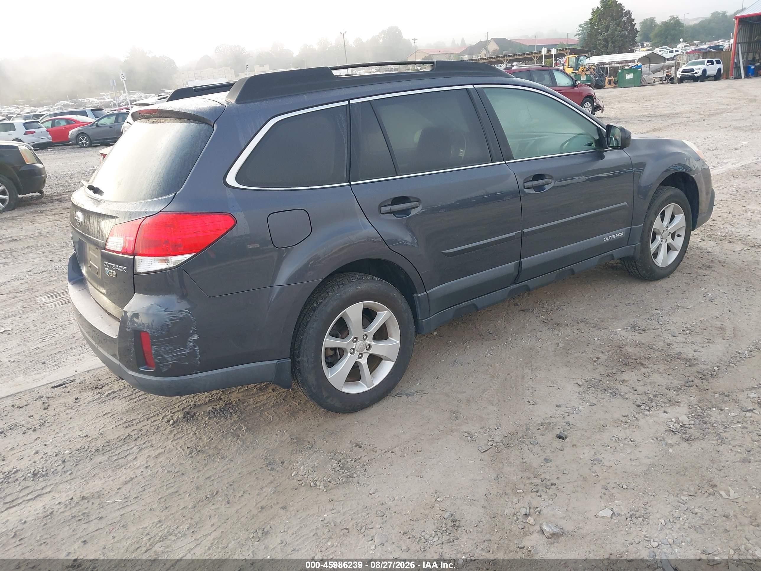 2013 Subaru Outback 2.5i Premium Gray vin: 4S4BRCGC8D3264499