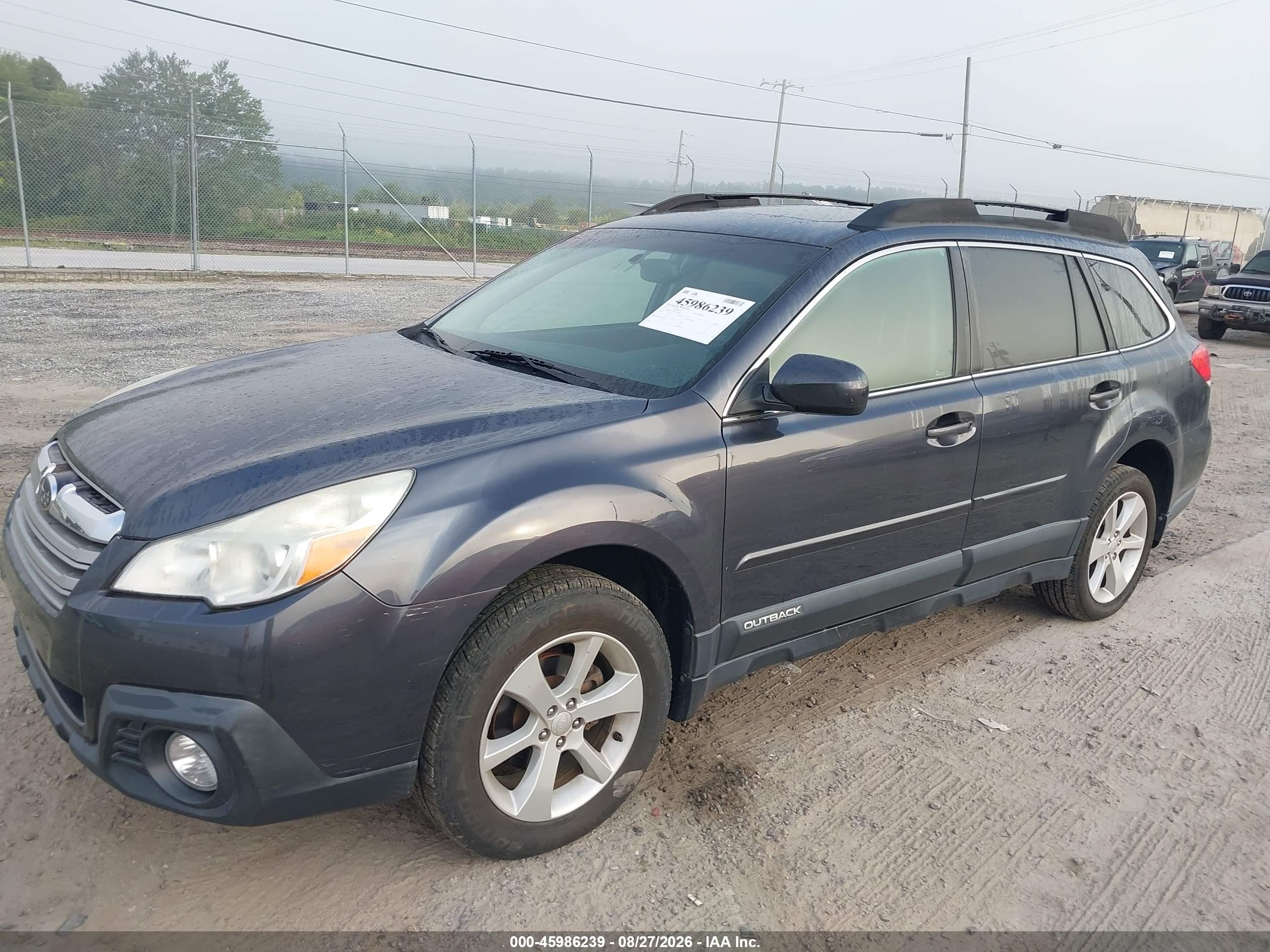 2013 Subaru Outback 2.5i Premium Gray vin: 4S4BRCGC8D3264499