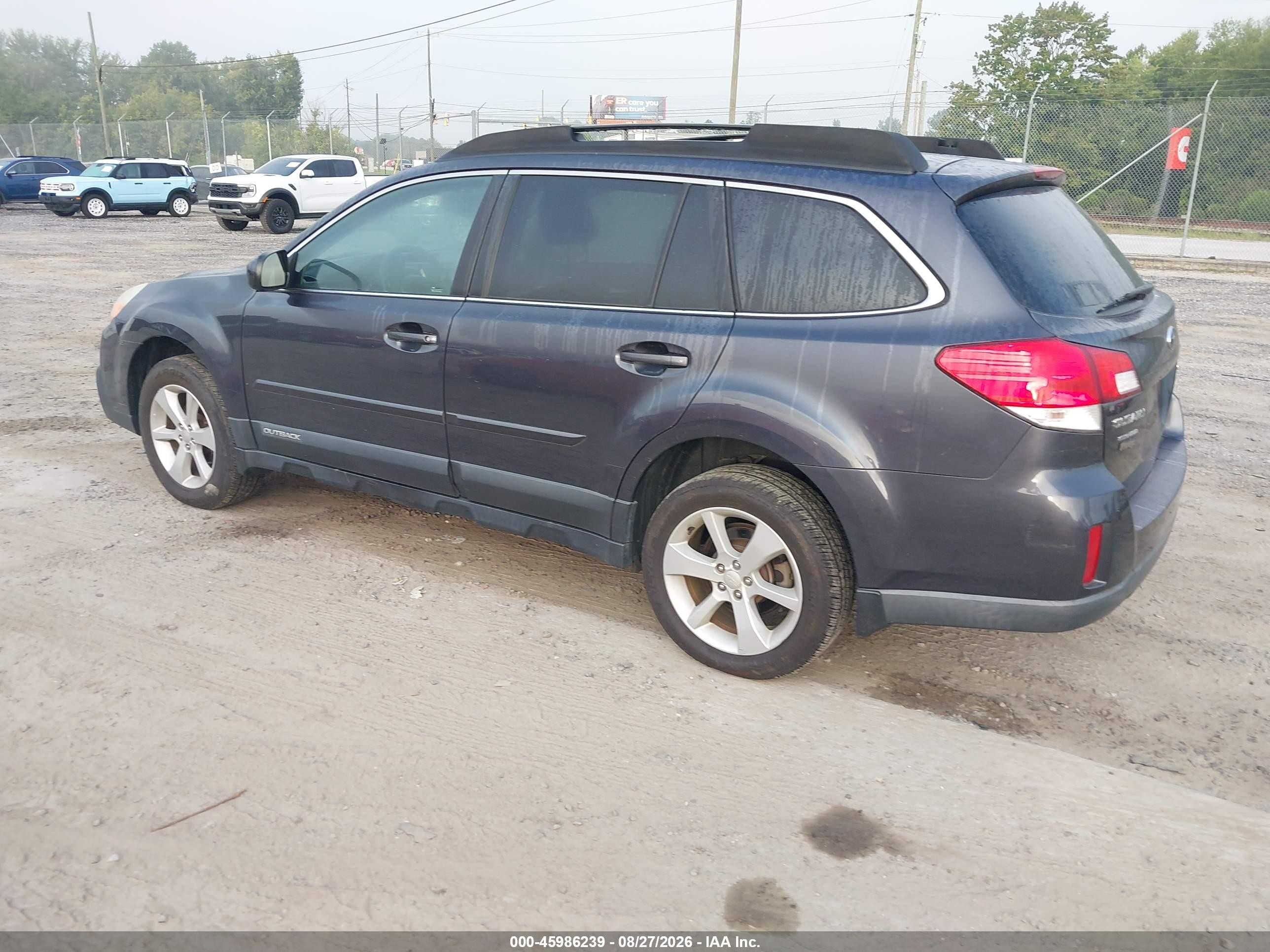 2013 Subaru Outback 2.5i Premium Gray vin: 4S4BRCGC8D3264499