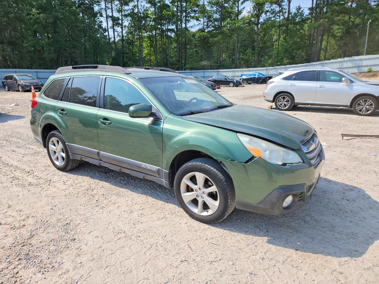 2013 Subaru Outback 2.5i Premium Green vin: 4S4BRCGC8D3317170