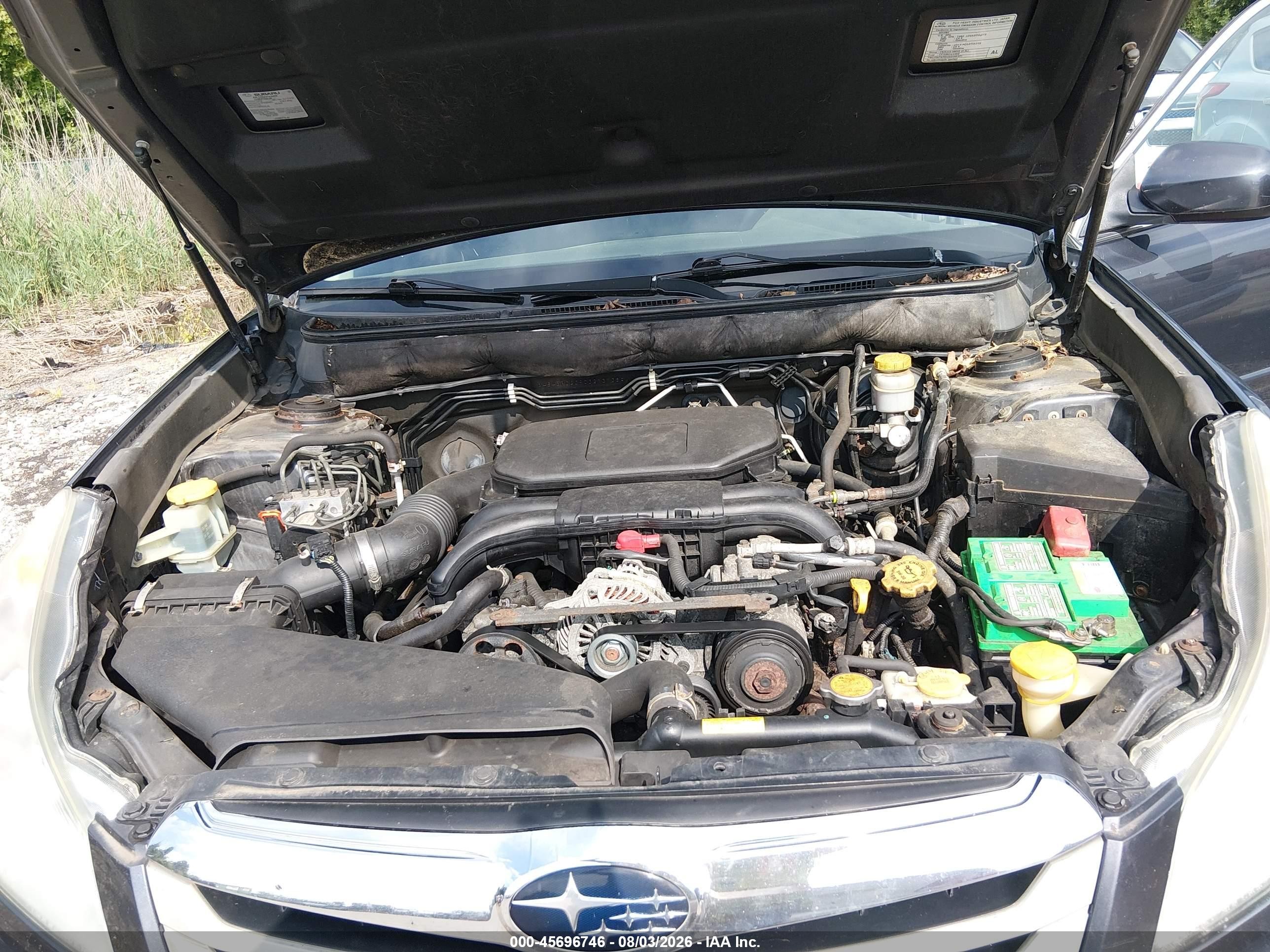 2012 Subaru Outback 2.5i Premium Black vin: 4S4BRCGC9C3213138