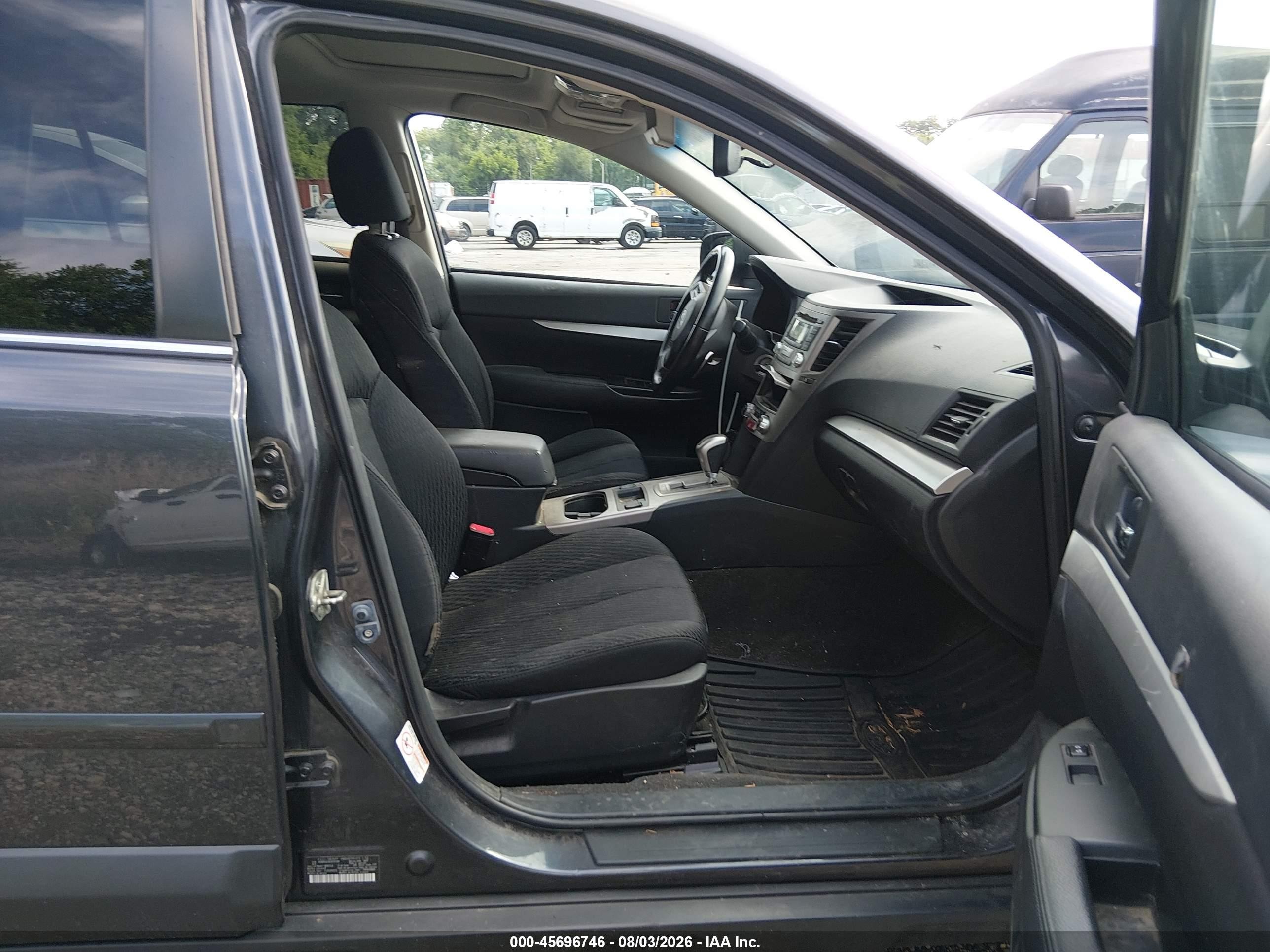 2012 Subaru Outback 2.5i Premium Black vin: 4S4BRCGC9C3213138