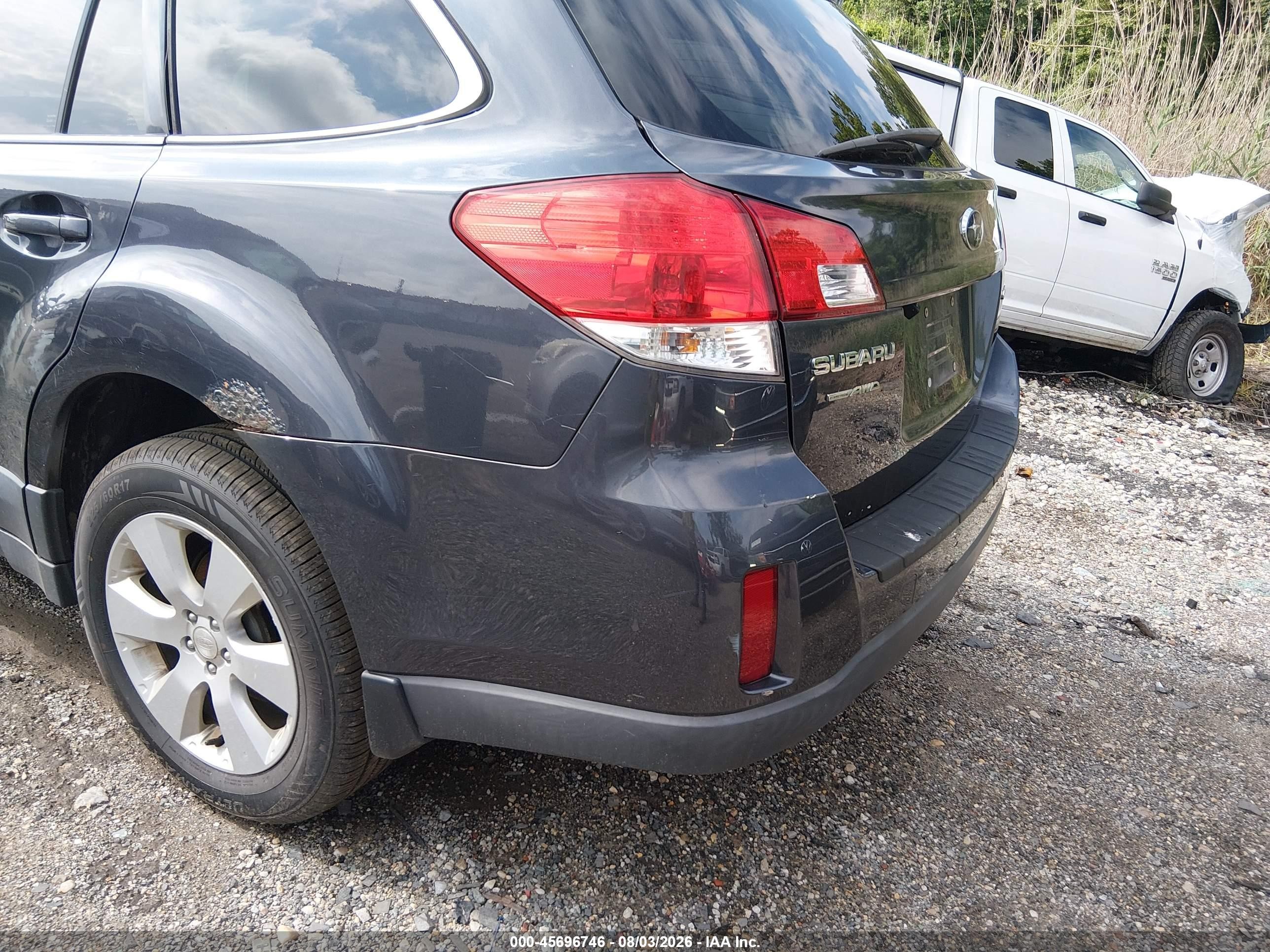 2012 Subaru Outback 2.5i Premium Black vin: 4S4BRCGC9C3213138