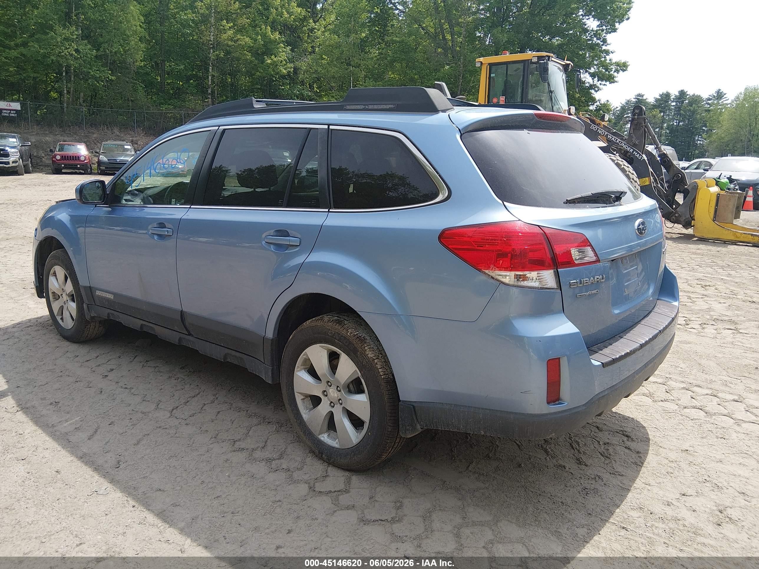 2012 Subaru Outback 2.5i Premium Light Blue vin: 4S4BRCGC9C3297624