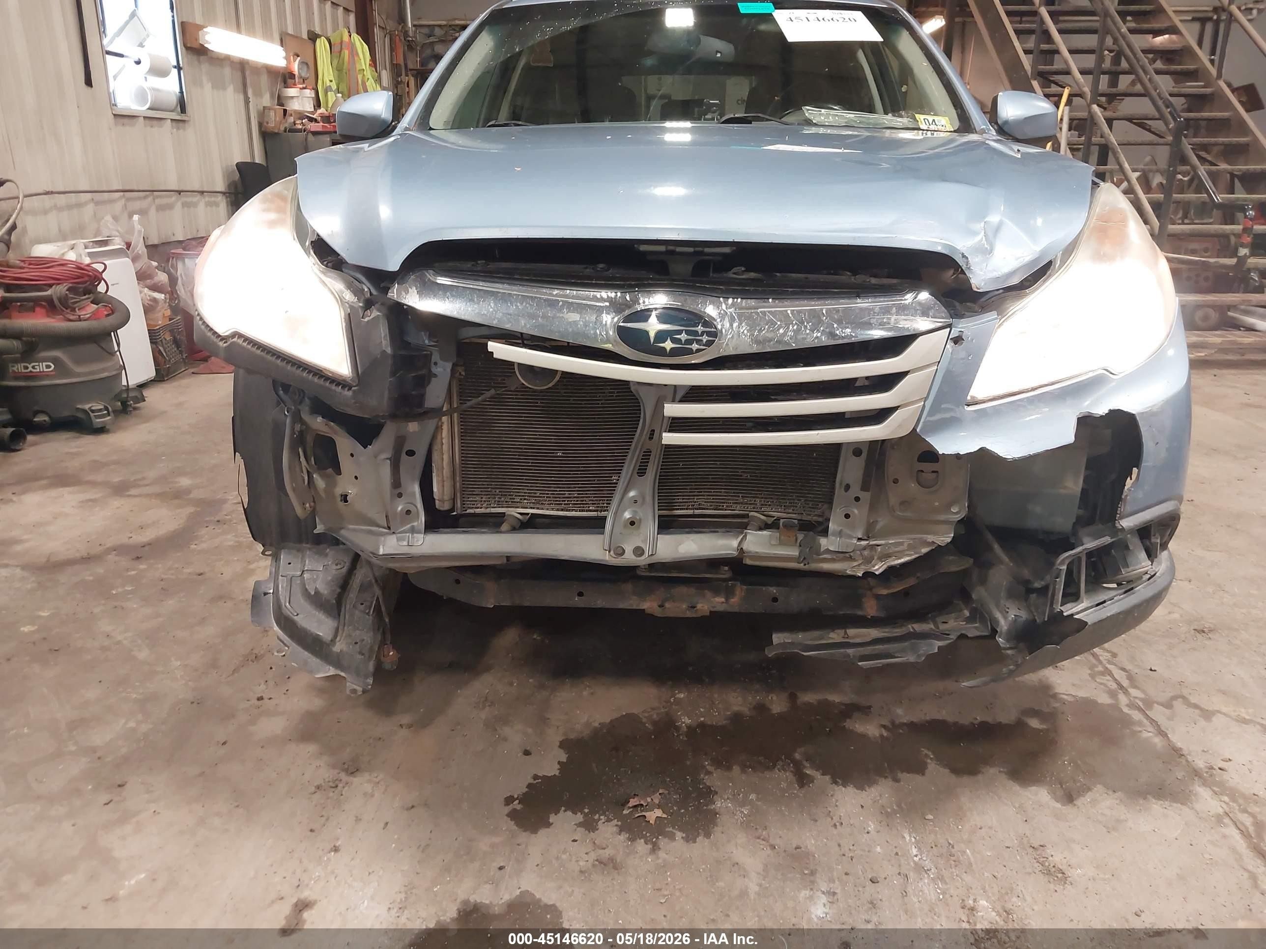 2012 Subaru Outback 2.5i Premium Light Blue vin: 4S4BRCGC9C3297624