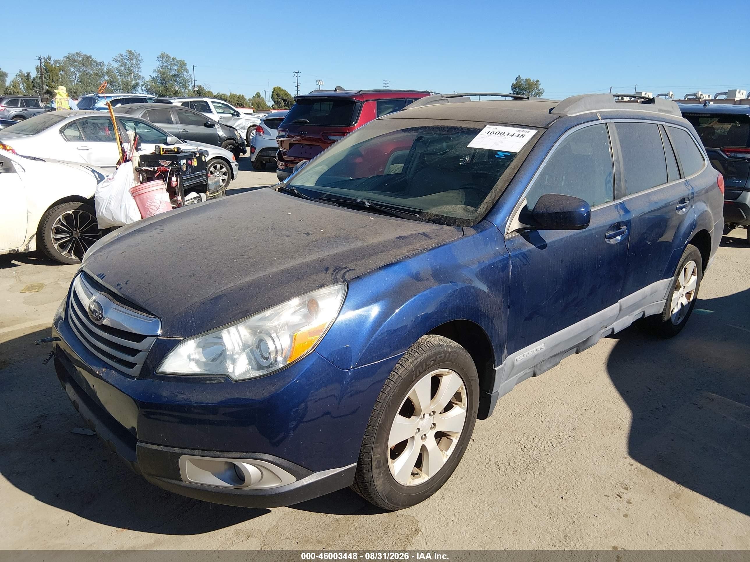 2010 Subaru Outback 2.5i Premium Blue vin: 4S4BRCGCXA3324665