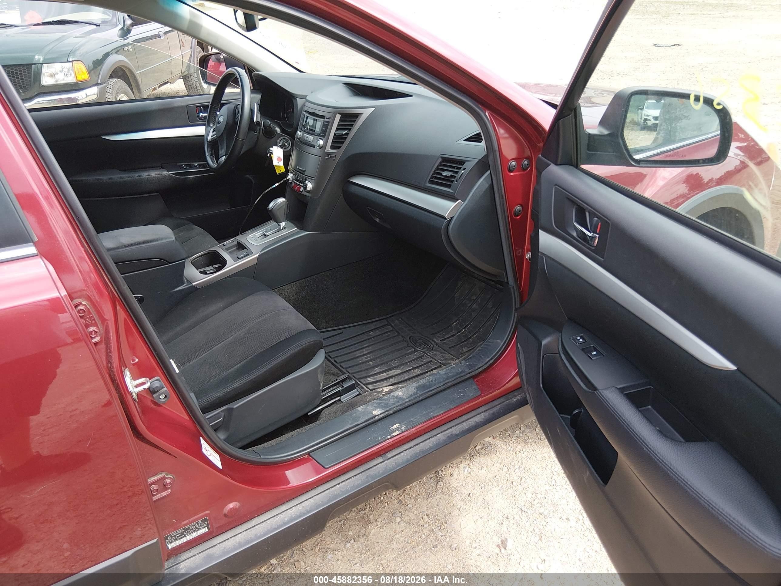 2013 Subaru Outback 2.5i Premium Burgundy vin: 4S4BRCGCXD3273592