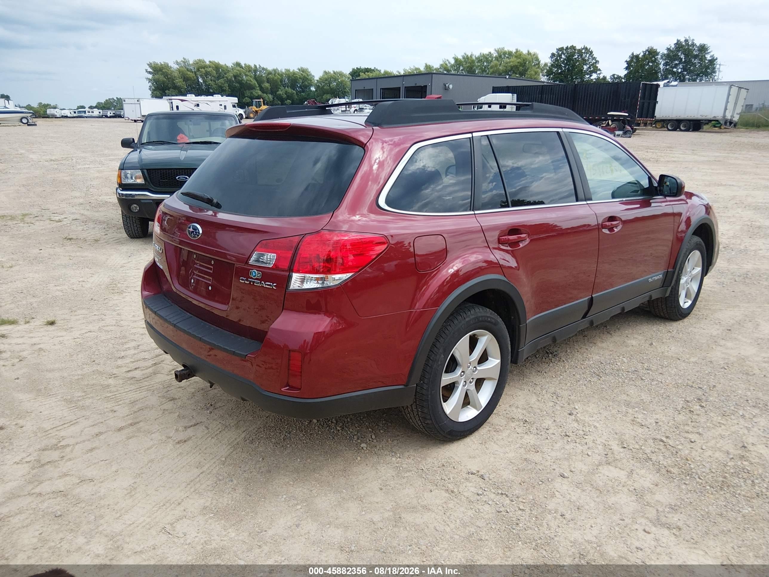 2013 Subaru Outback 2.5i Premium Burgundy vin: 4S4BRCGCXD3273592