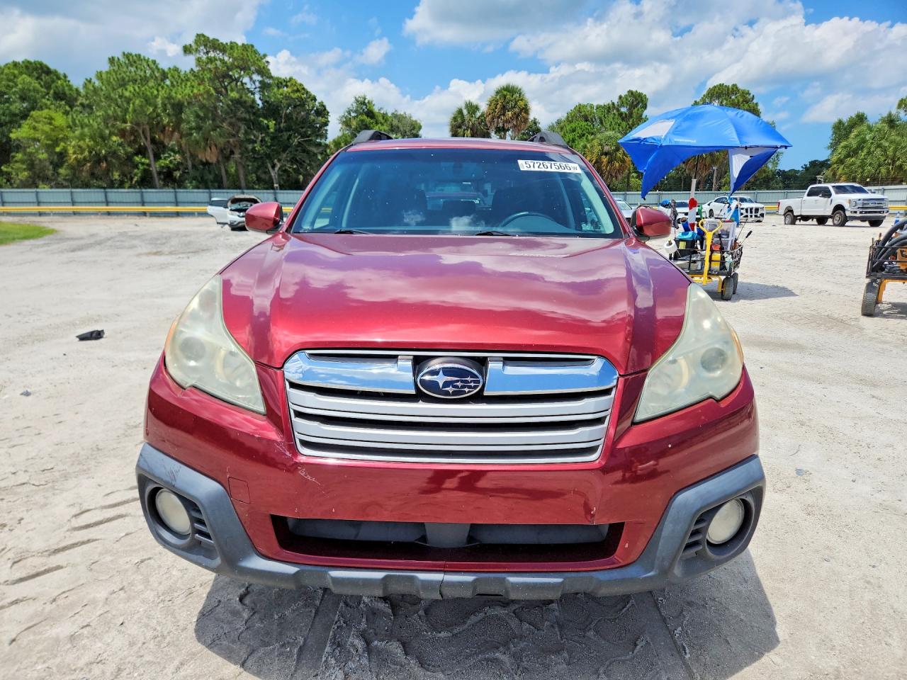 2013 Subaru Outback 2.5i Premium Red vin: 4S4BRCGCXD3279585
