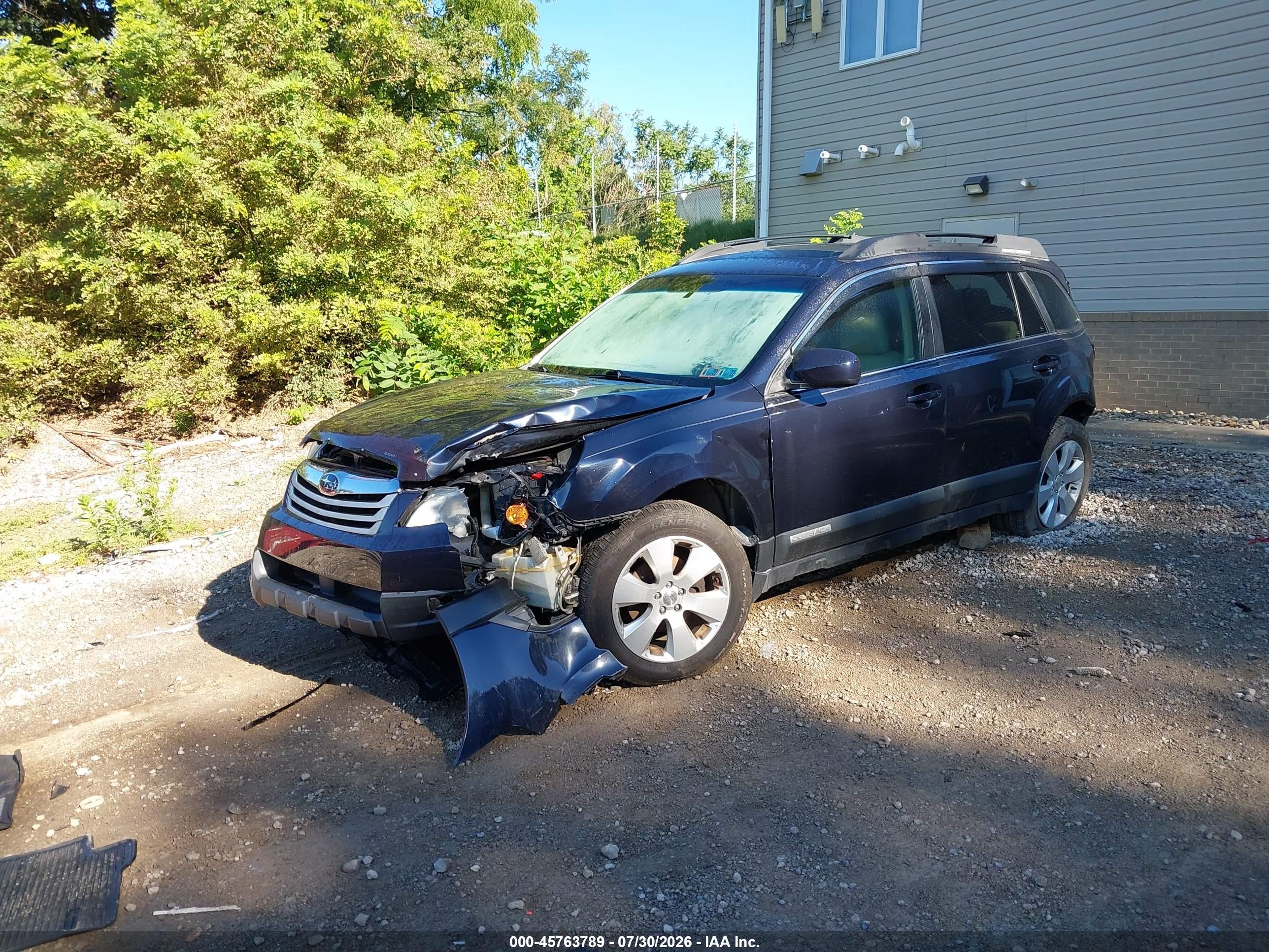 2012 Subaru Outback 2.5i Premium Синий vin: 4S4BRCHC5C1257261