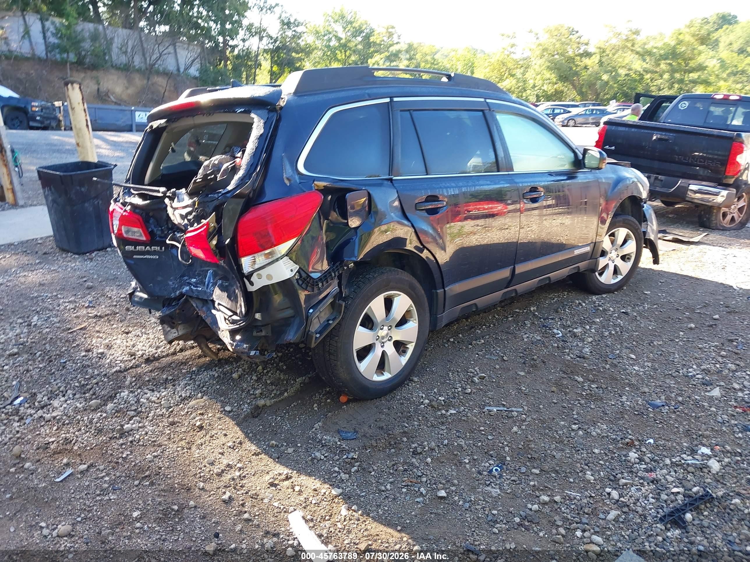 2012 Subaru Outback 2.5i Premium Синий vin: 4S4BRCHC5C1257261