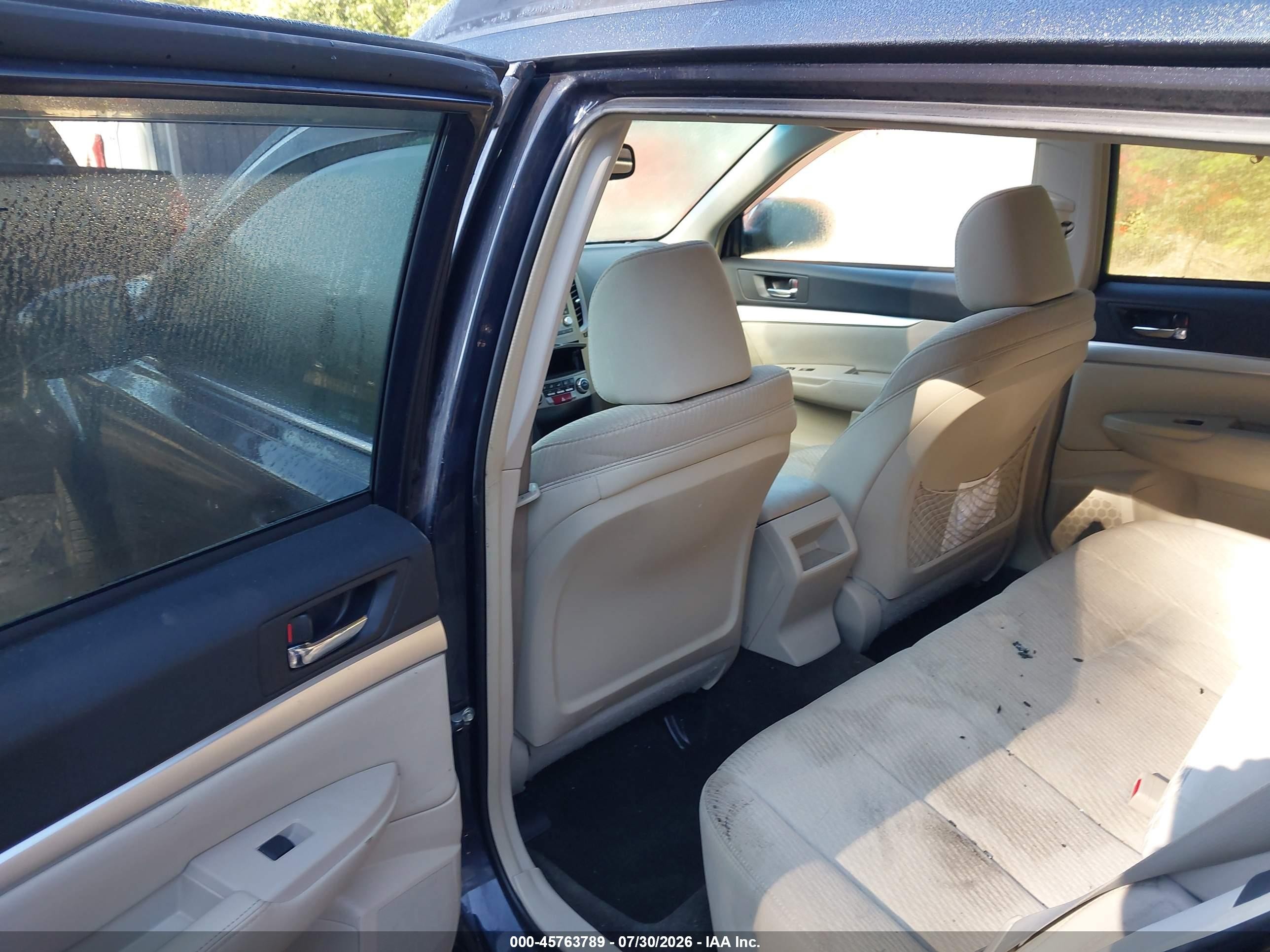 2012 Subaru Outback 2.5i Premium Синий vin: 4S4BRCHC5C1257261
