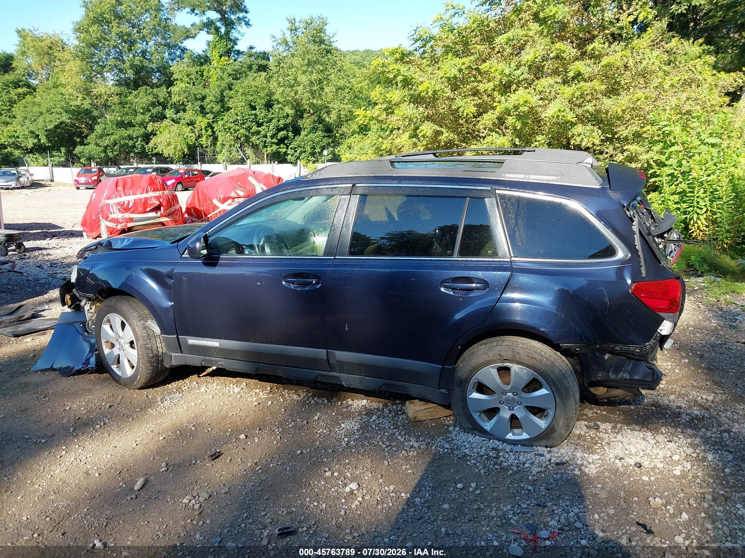 2012 Subaru Outback 2.5i Premium Синий vin: 4S4BRCHC5C1257261