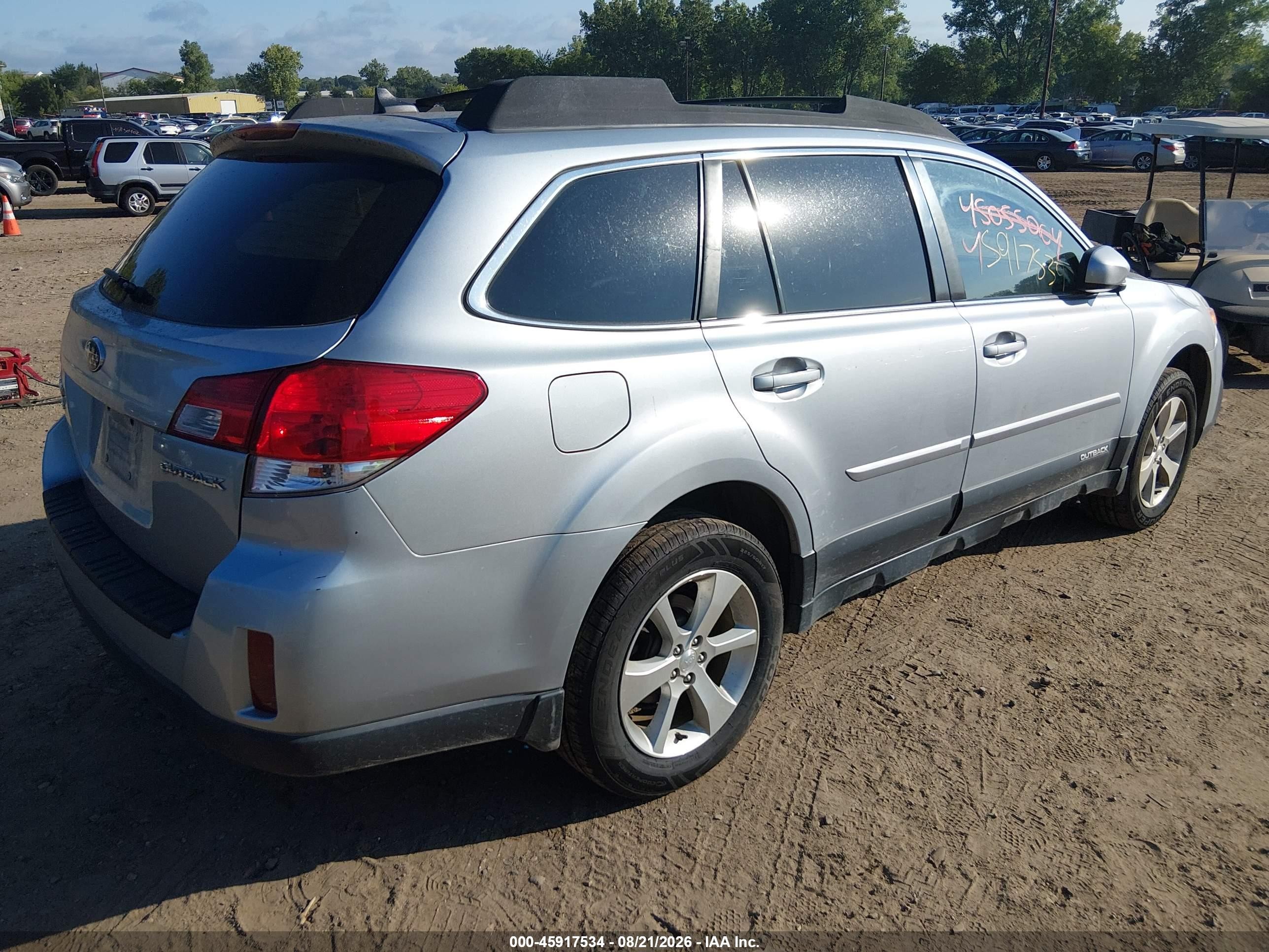 2013 Subaru Outback 2.5i Limited Silver vin: 4S4BRCJC1D3232762