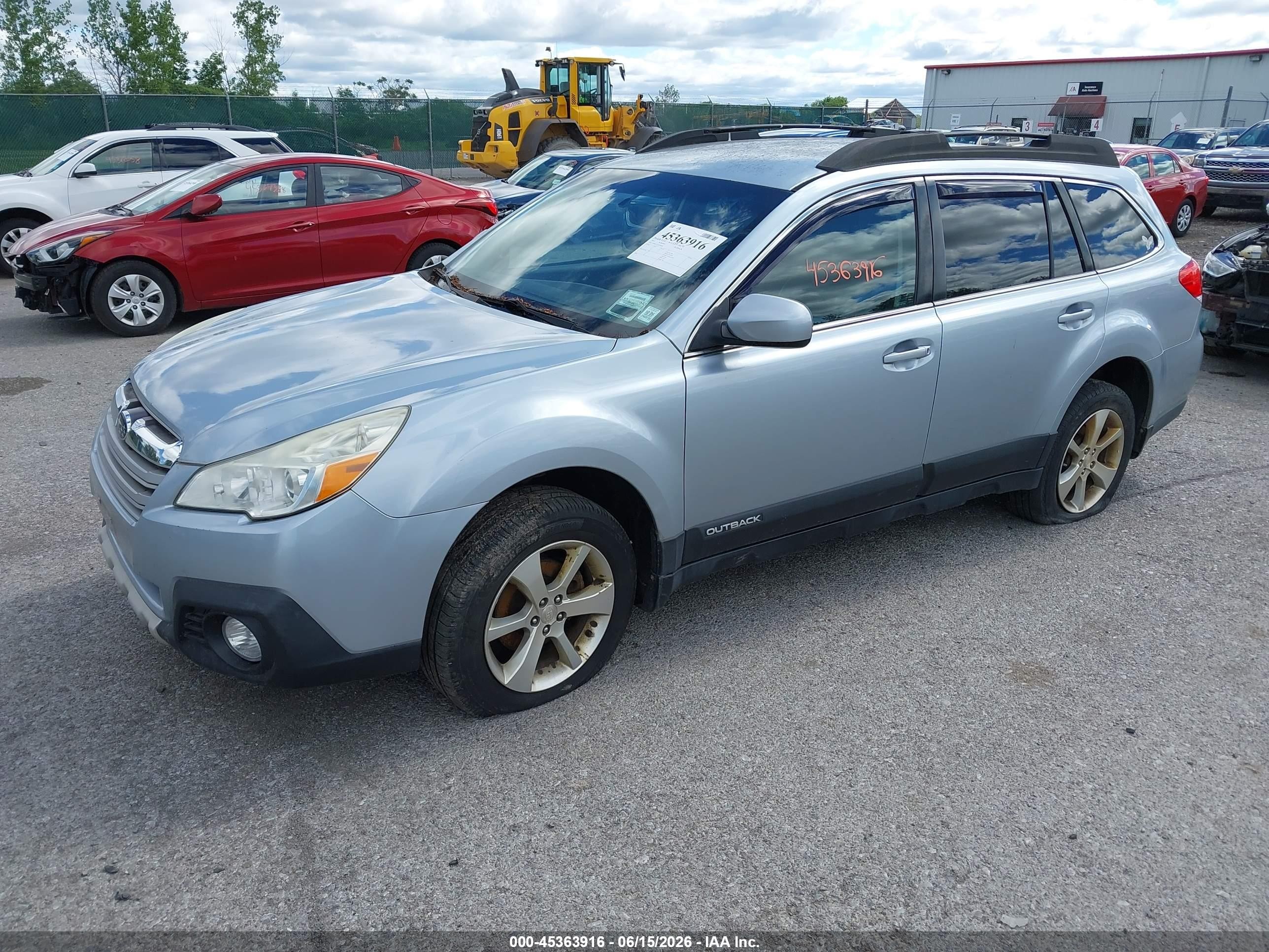 2013 Subaru Outback 2.5i Limited Silver vin: 4S4BRCJC1D3296848