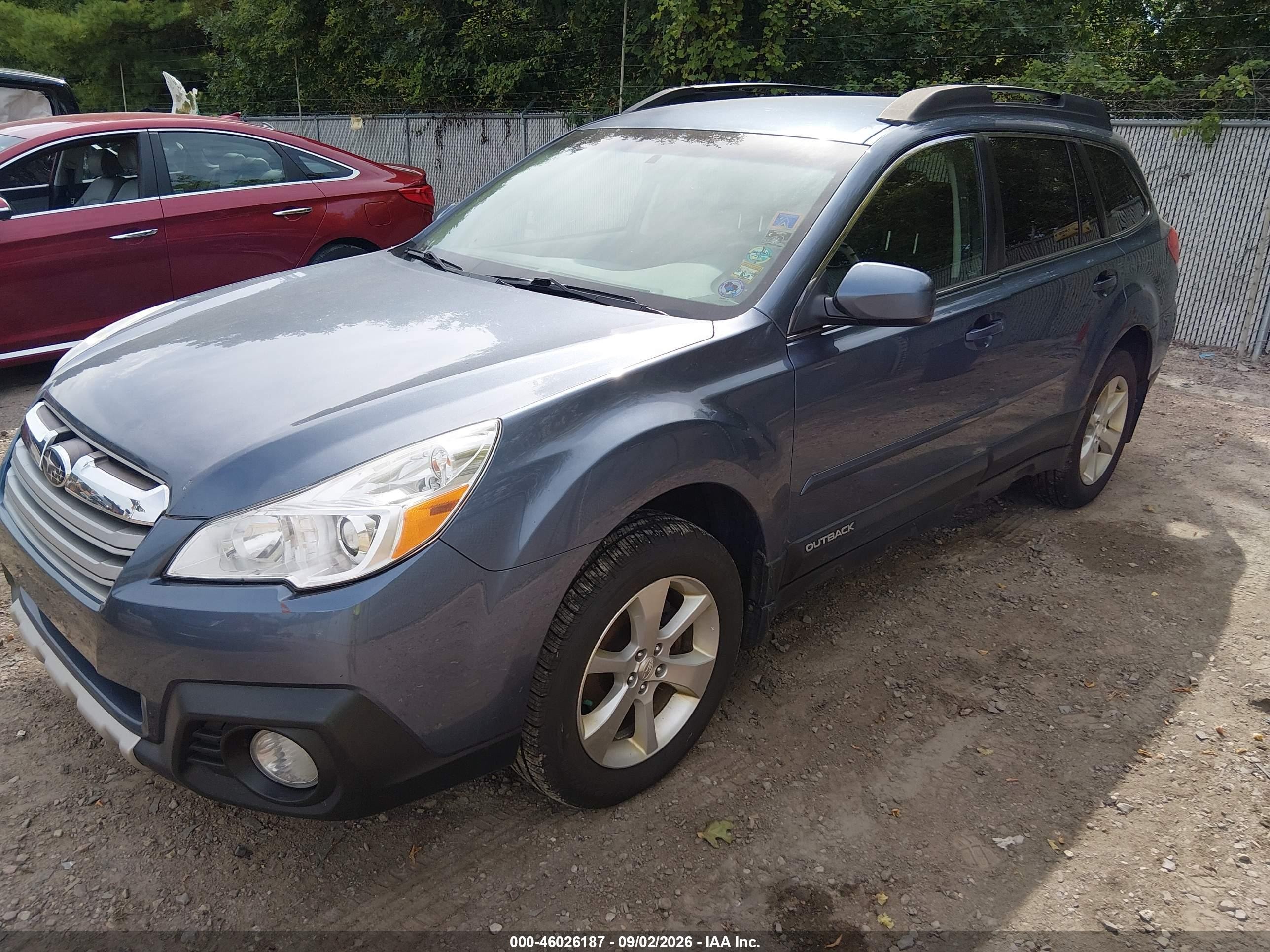 2013 Subaru Outback 2.5i Limited Blue vin: 4S4BRCJC3D3244752