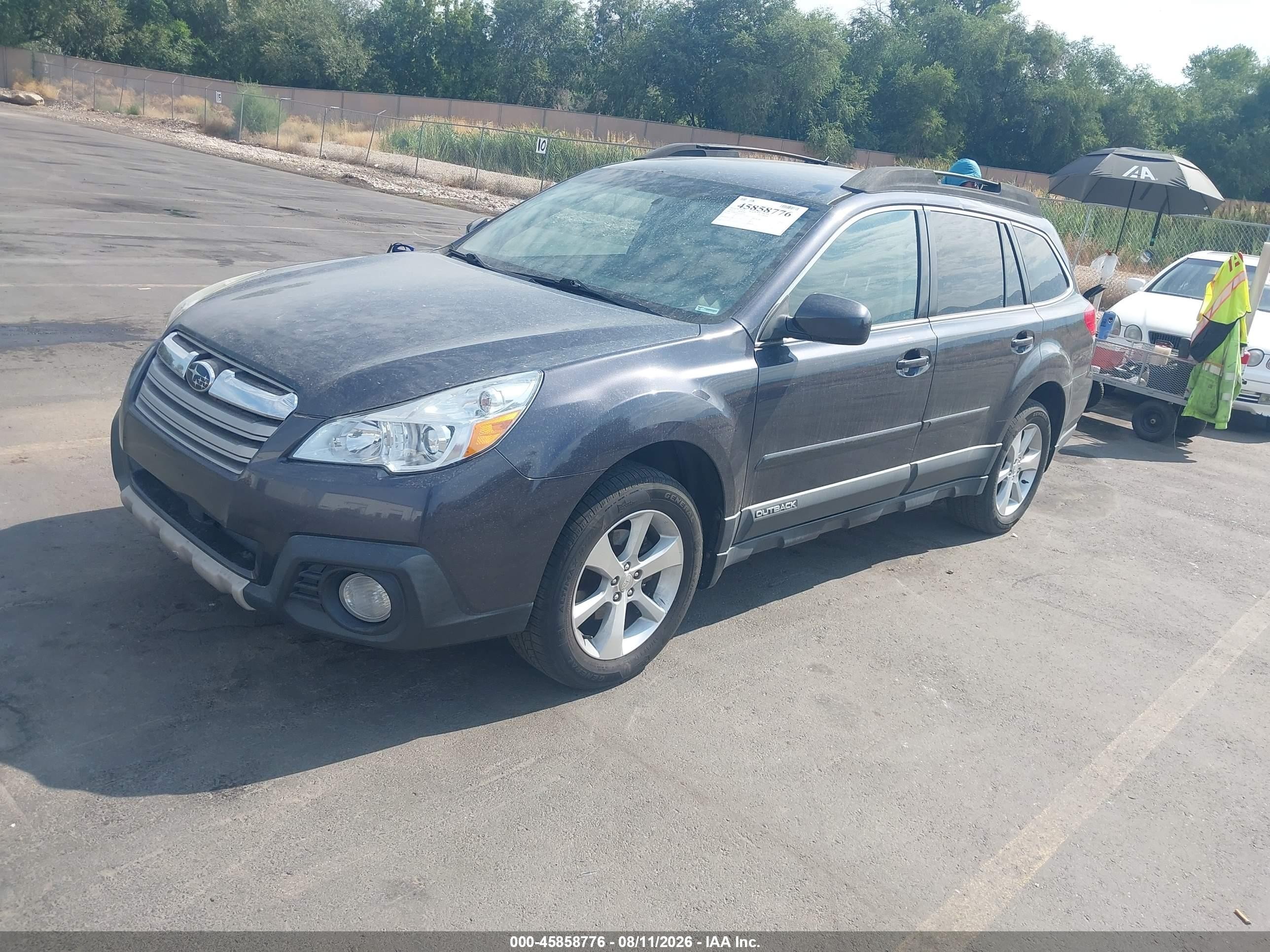 2013 Subaru Outback 2.5i Limited Gray vin: 4S4BRCJC3D3286936