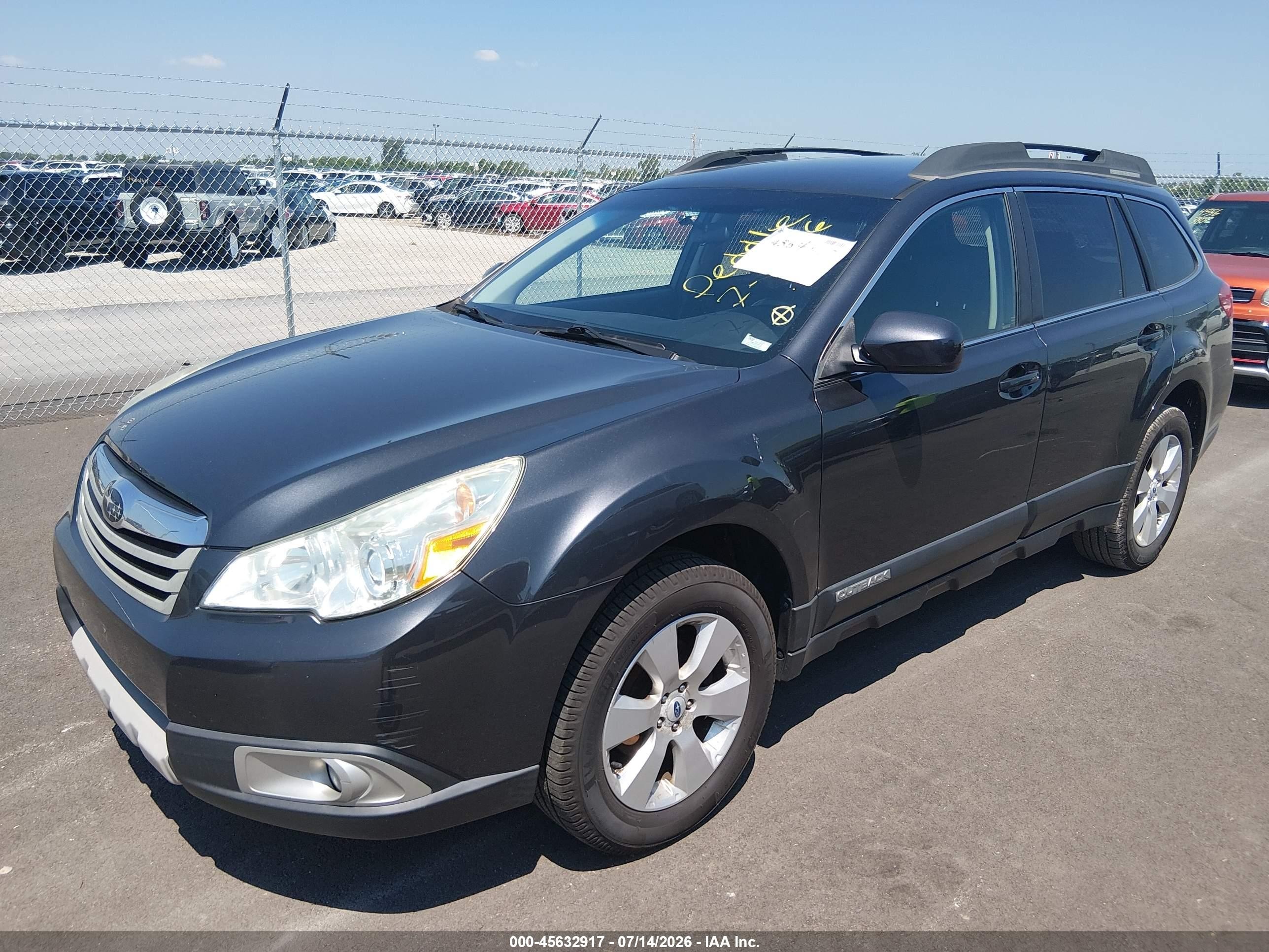 2012 Subaru Outback 2.5i Limited Black vin: 4S4BRCJC4C3256164