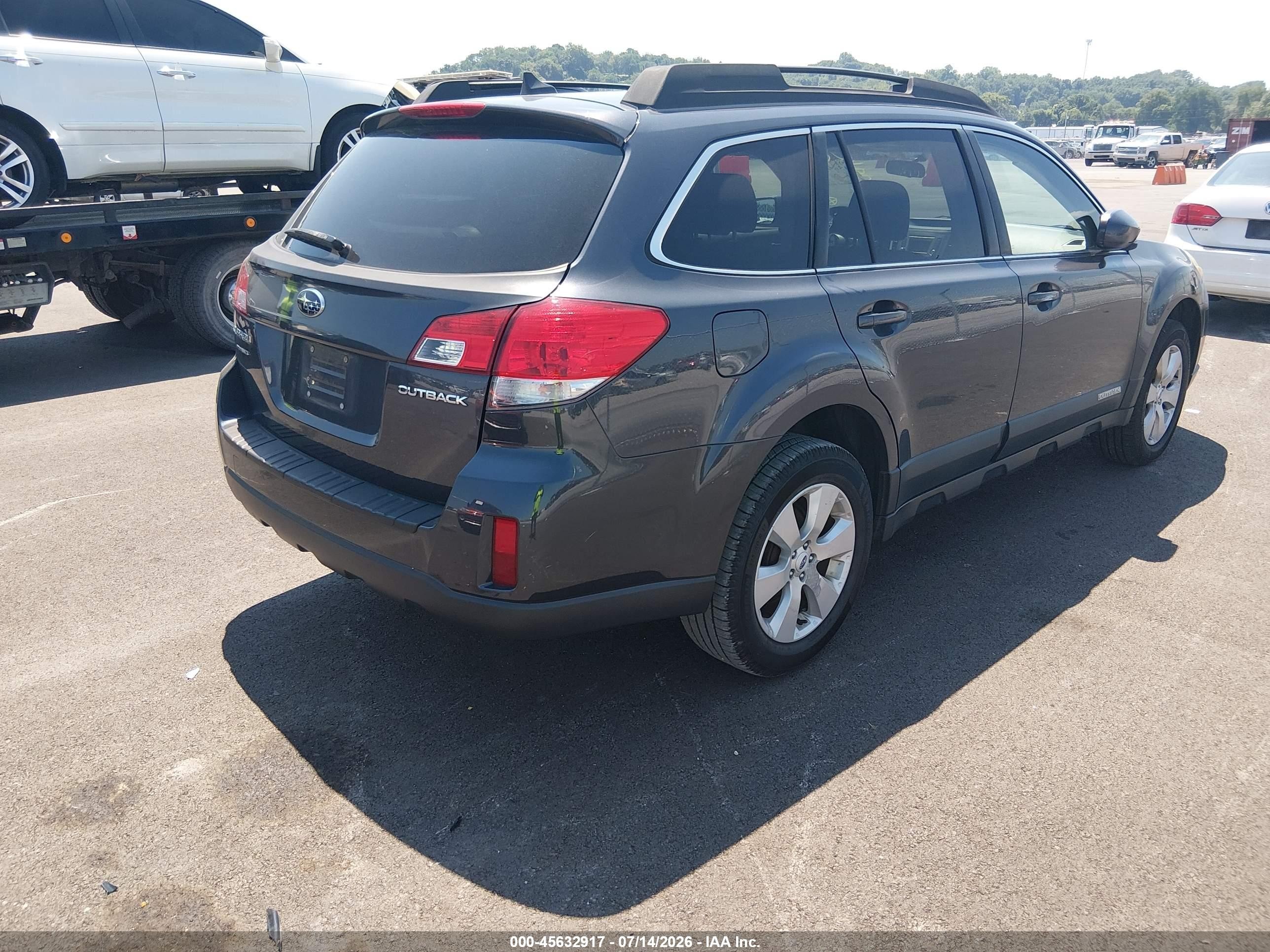 2012 Subaru Outback 2.5i Limited Black vin: 4S4BRCJC4C3256164