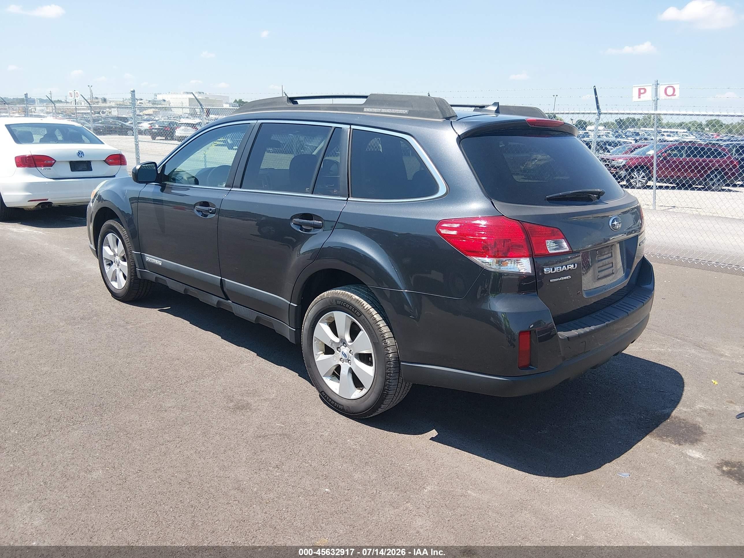 2012 Subaru Outback 2.5i Limited Black vin: 4S4BRCJC4C3256164