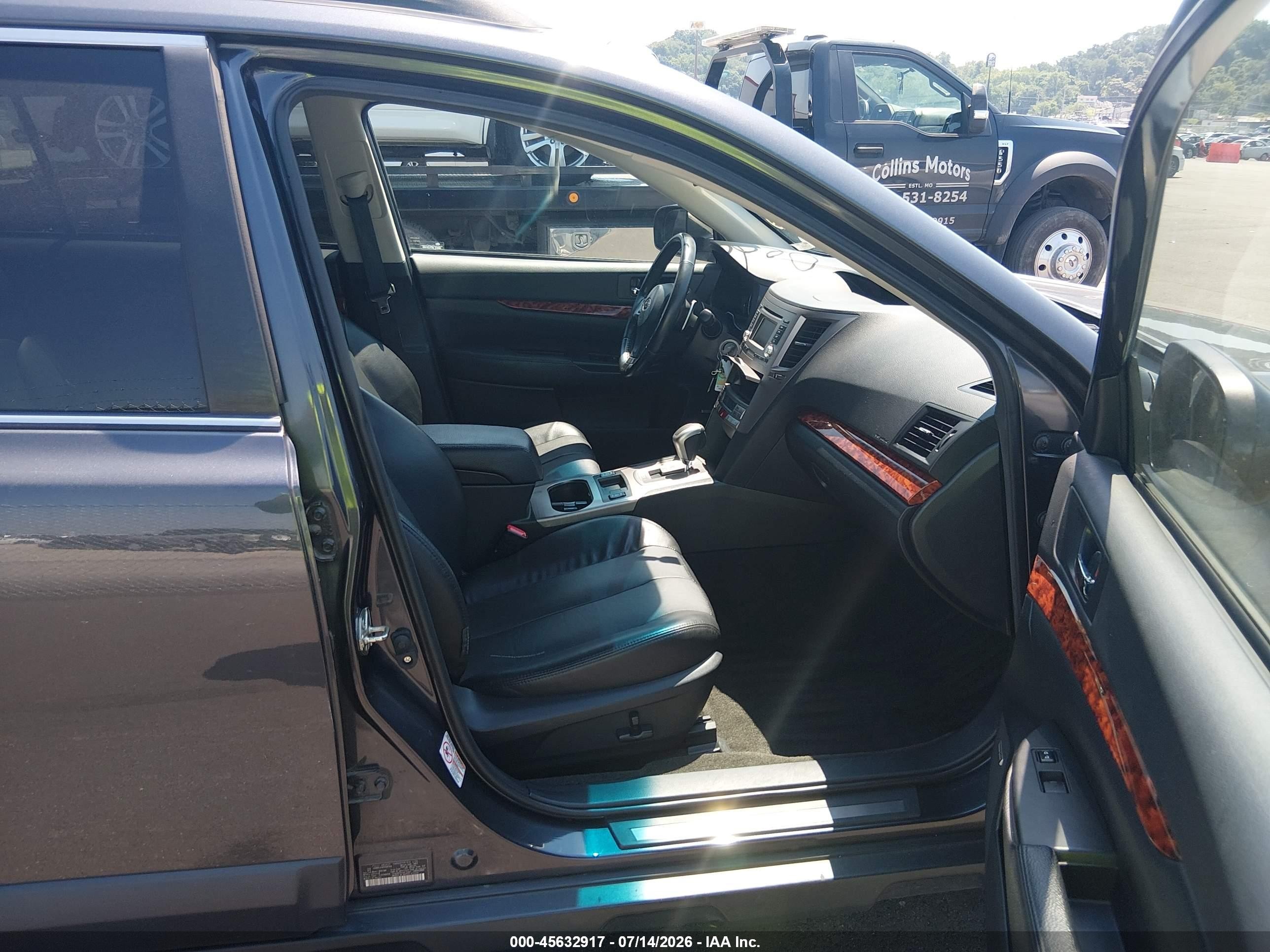 2012 Subaru Outback 2.5i Limited Black vin: 4S4BRCJC4C3256164