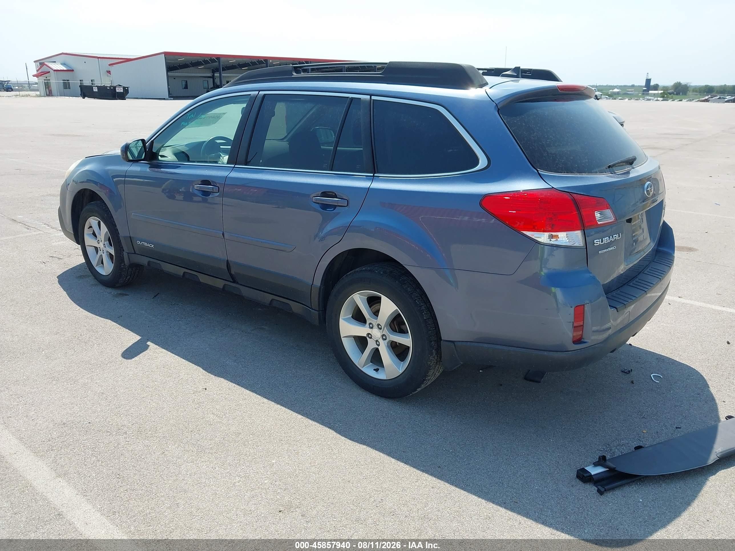 2013 Subaru Outback 2.5i Limited Blue vin: 4S4BRCJCXD3202384