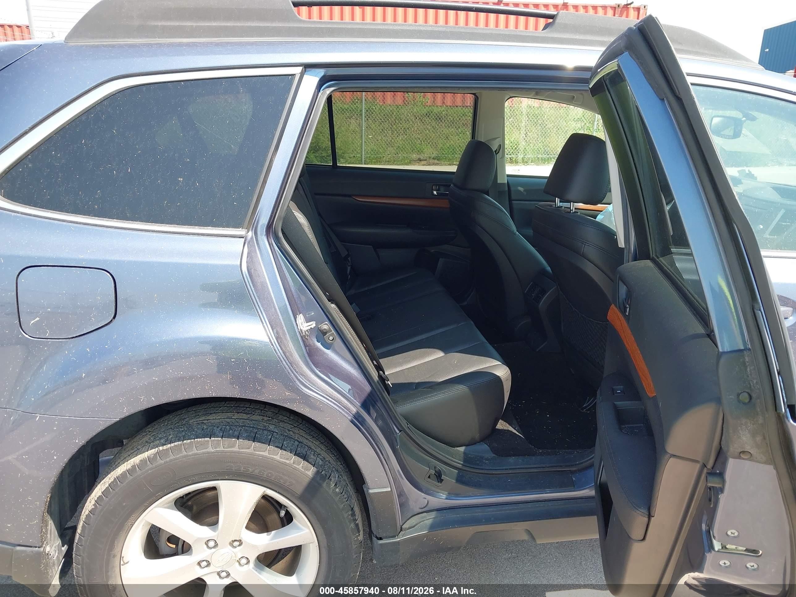 2013 Subaru Outback 2.5i Limited Blue vin: 4S4BRCJCXD3202384