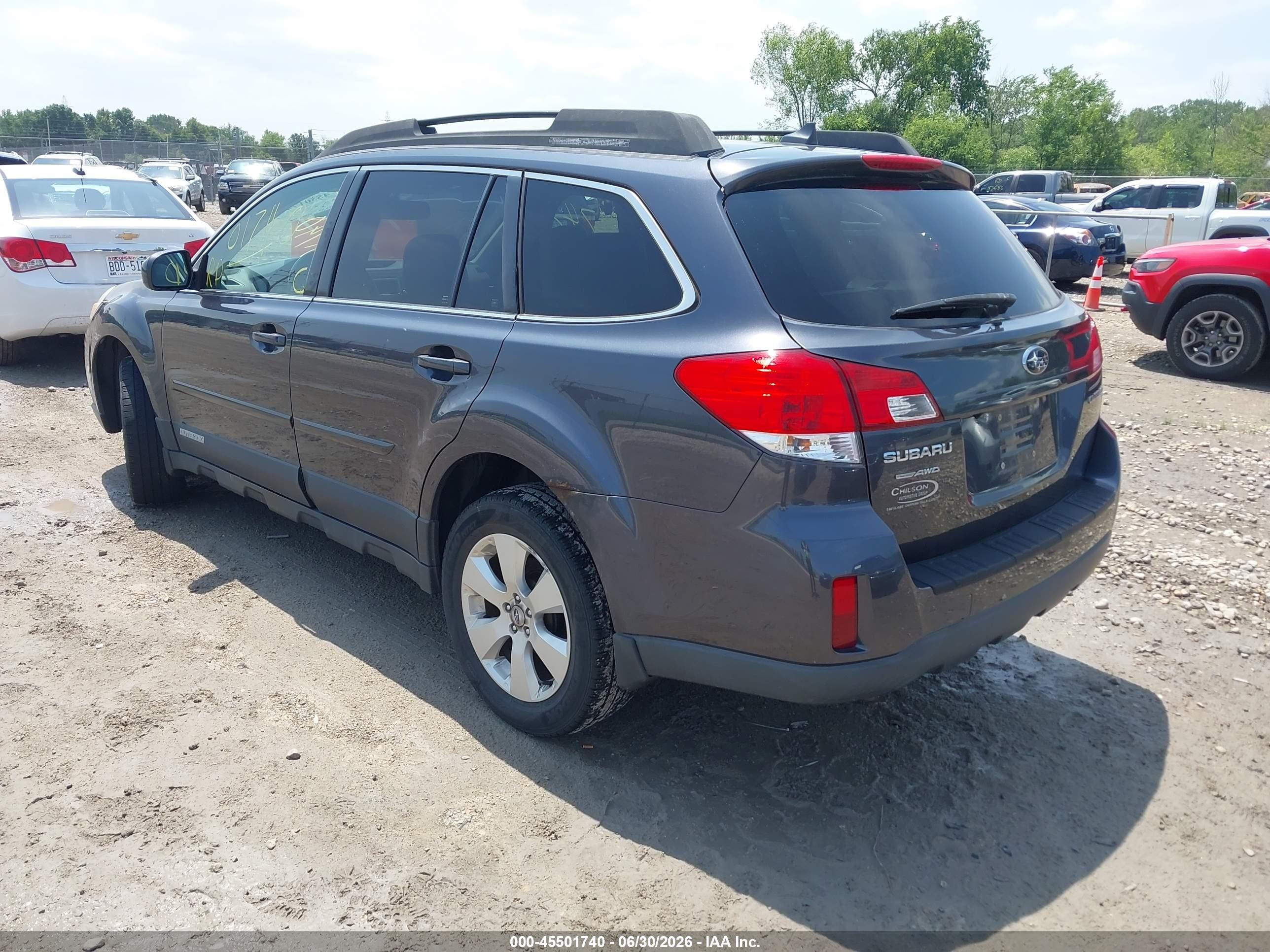 2012 Subaru Outback 2.5i Limited Gray vin: 4S4BRCKC0C3297082