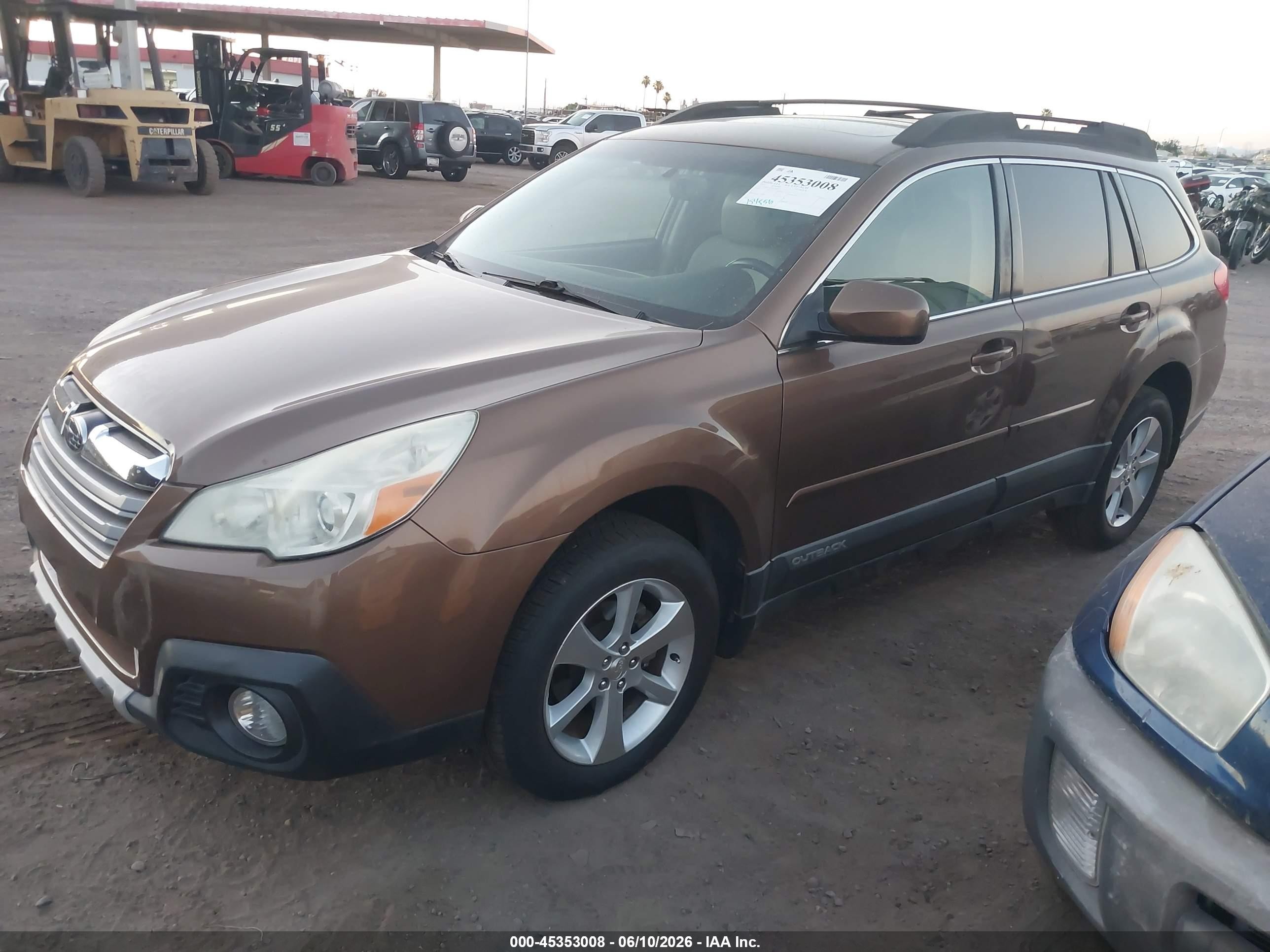 2013 Subaru Outback 2.5i Limited Brown vin: 4S4BRCKC0D3268800