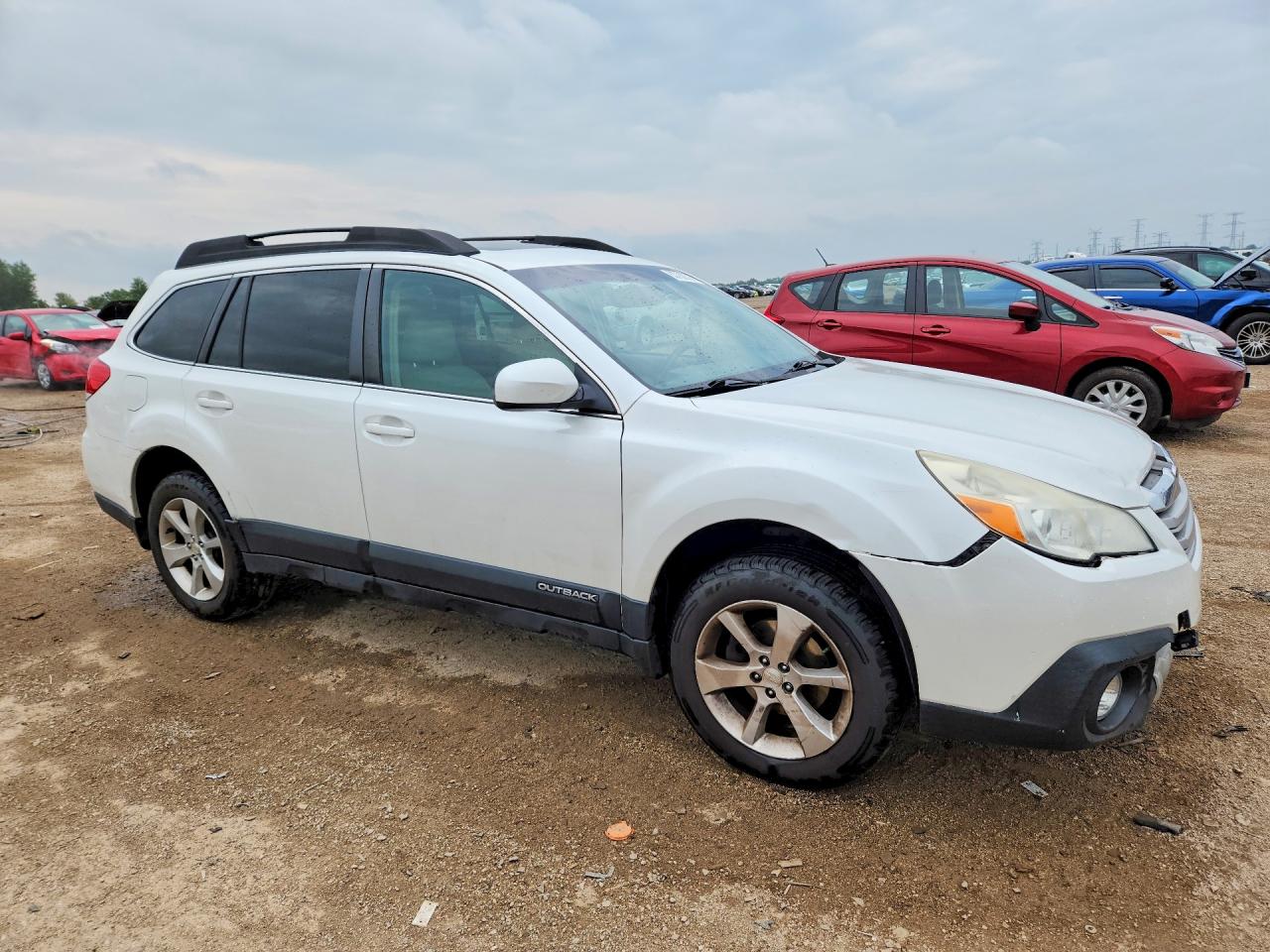 2013 Subaru Outback 2.5i Limited White vin: 4S4BRCKC0D3273012