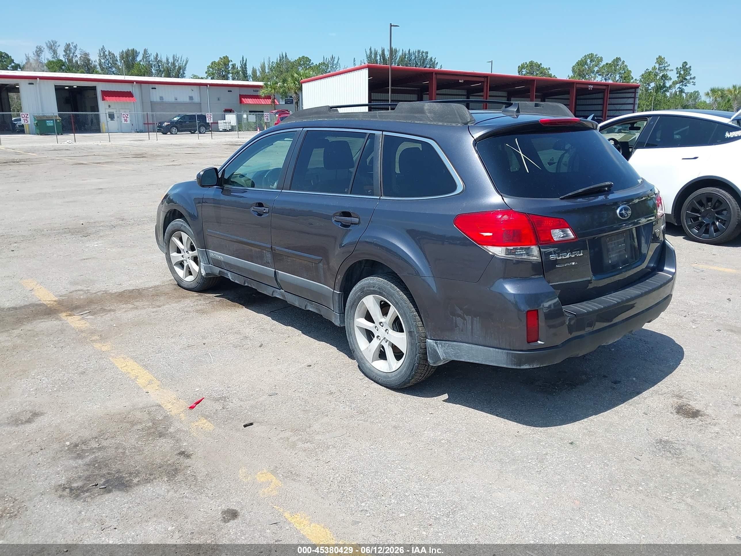 2013 Subaru Outback 2.5i Limited Gray vin: 4S4BRCKC0D3285287