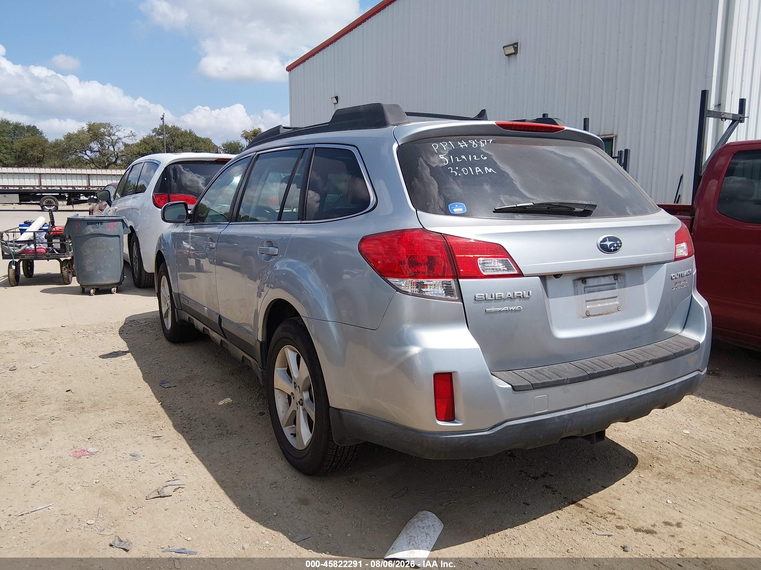 2013 Subaru Outback 2.5i Limited Gray vin: 4S4BRCKC0D3292448
