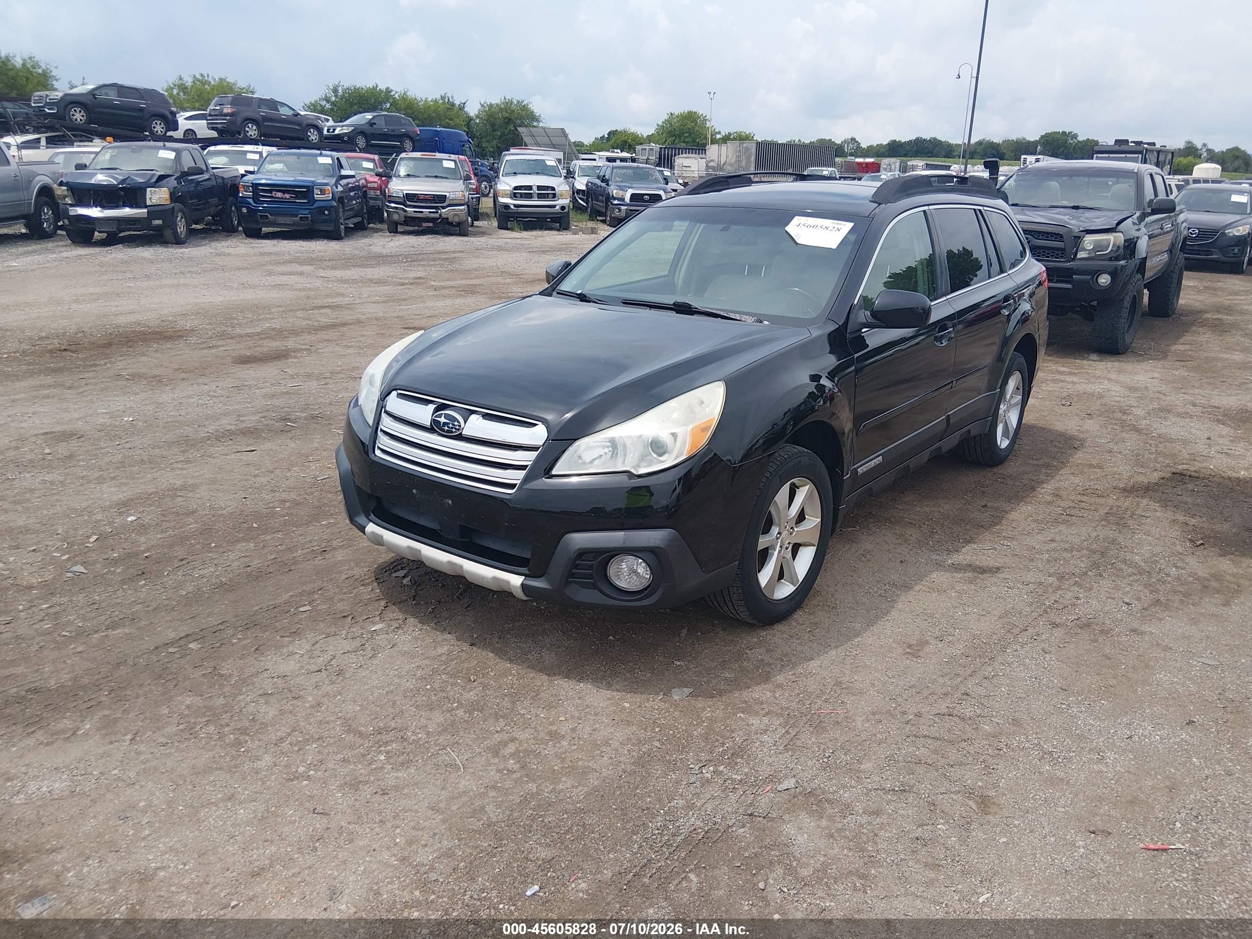 2013 Subaru Outback 2.5i Limited Black vin: 4S4BRCKC0D3294443