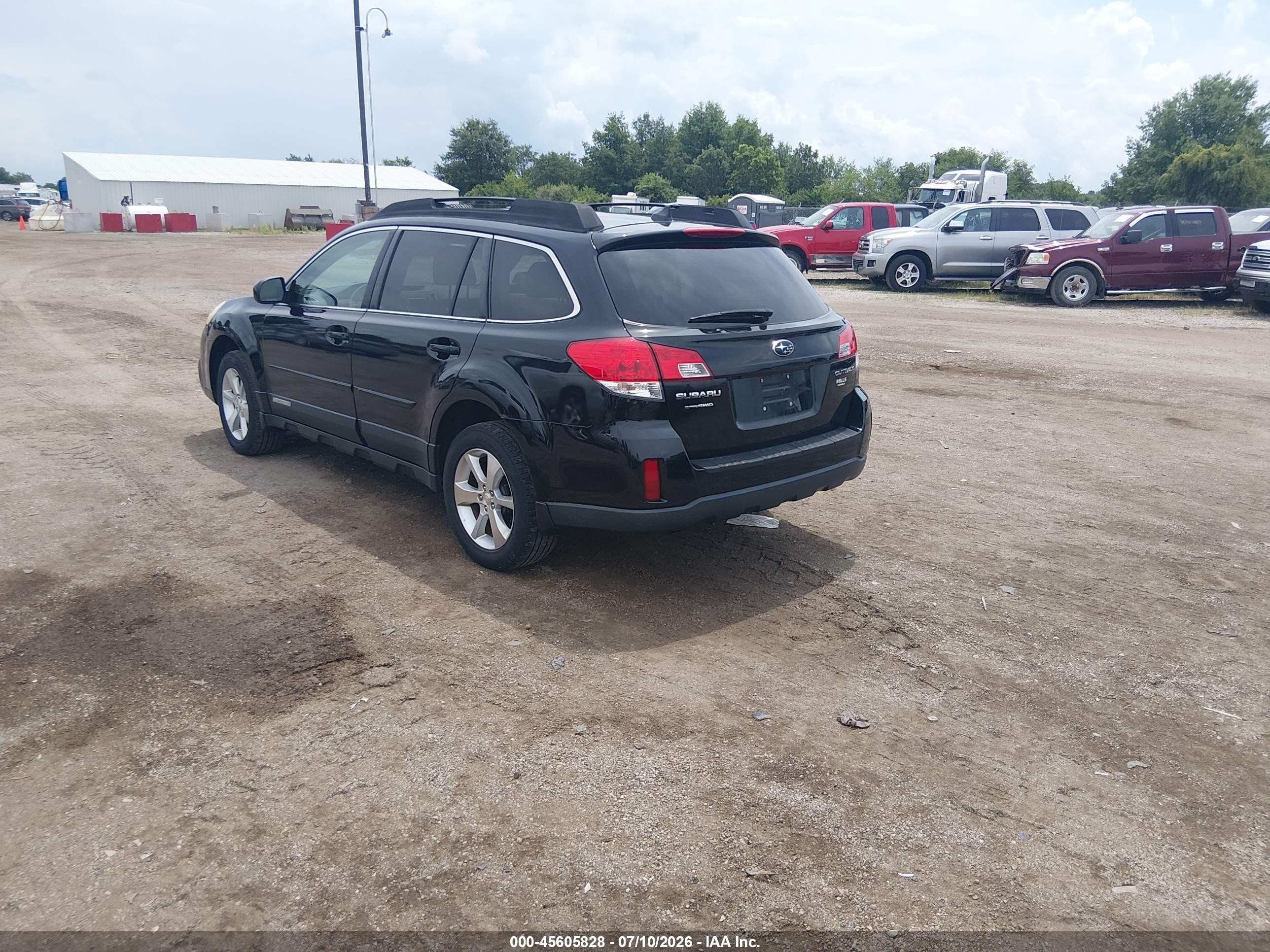 2013 Subaru Outback 2.5i Limited Black vin: 4S4BRCKC0D3294443