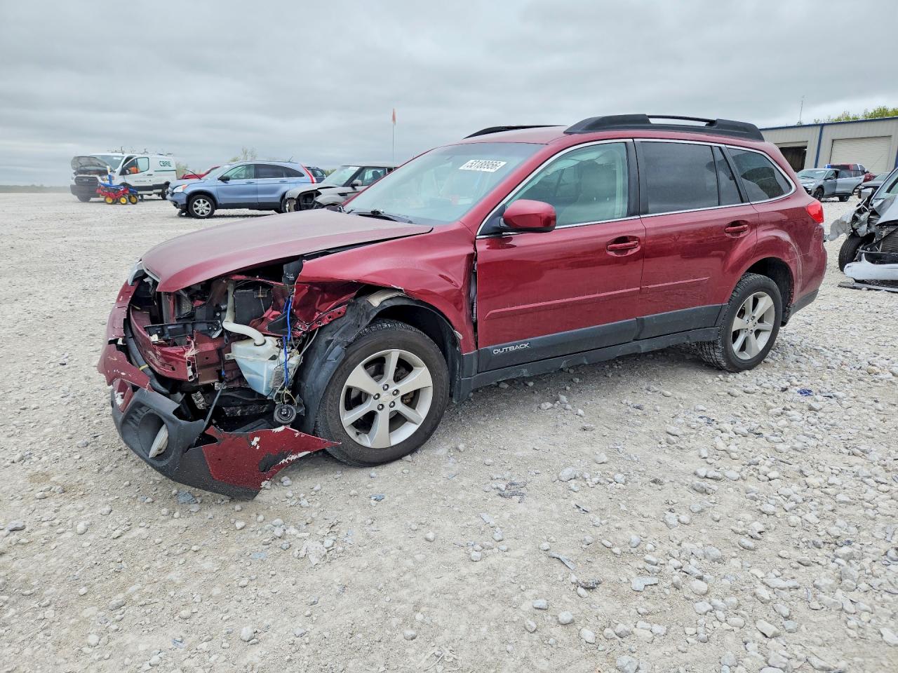 2014 Subaru Outback 2.5i Limited Красный vin: 4S4BRCKC0E3244594