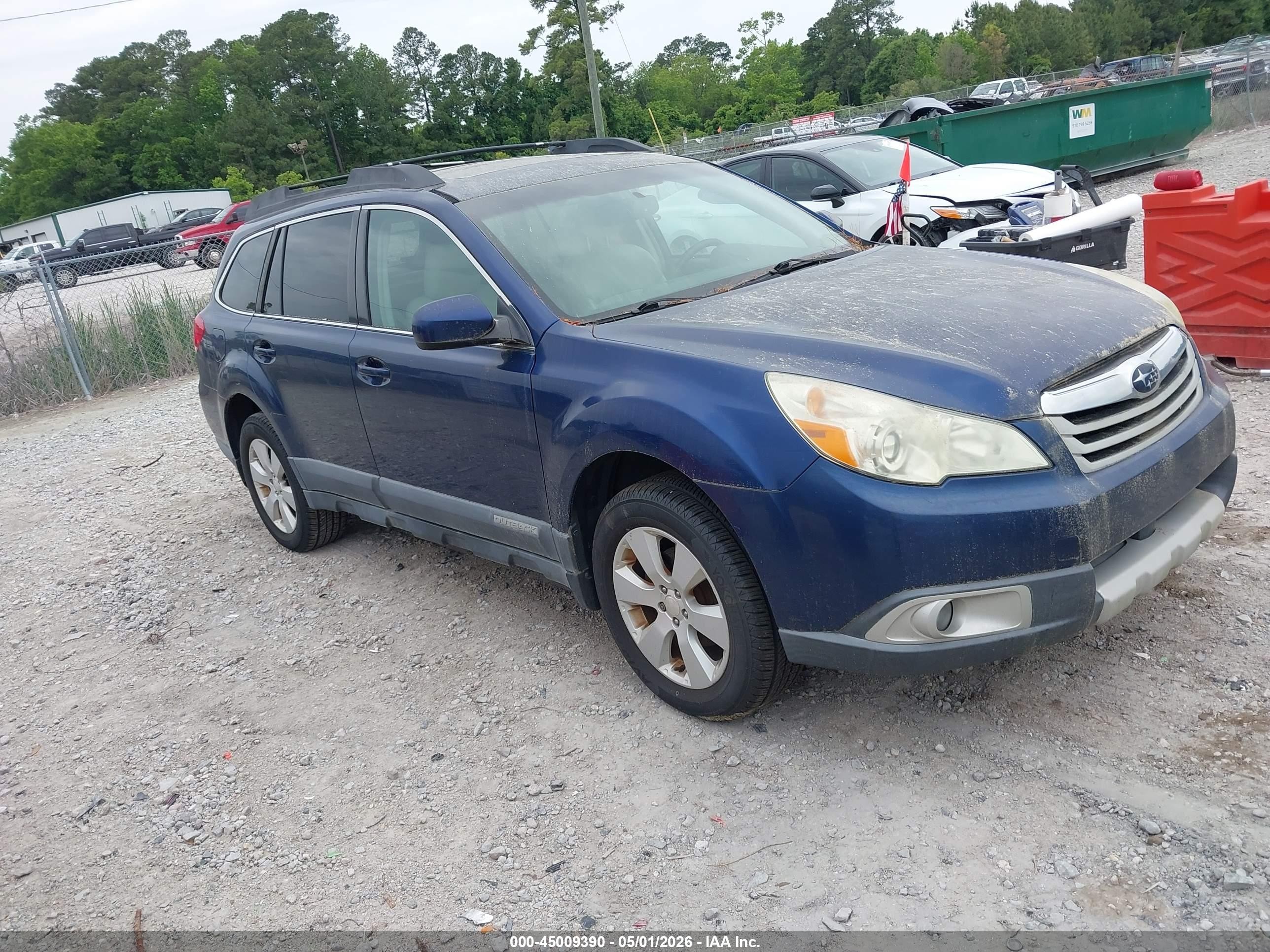 2010 Subaru Outback 2.5i Limited Blue vin: 4S4BRCKC1A3332970