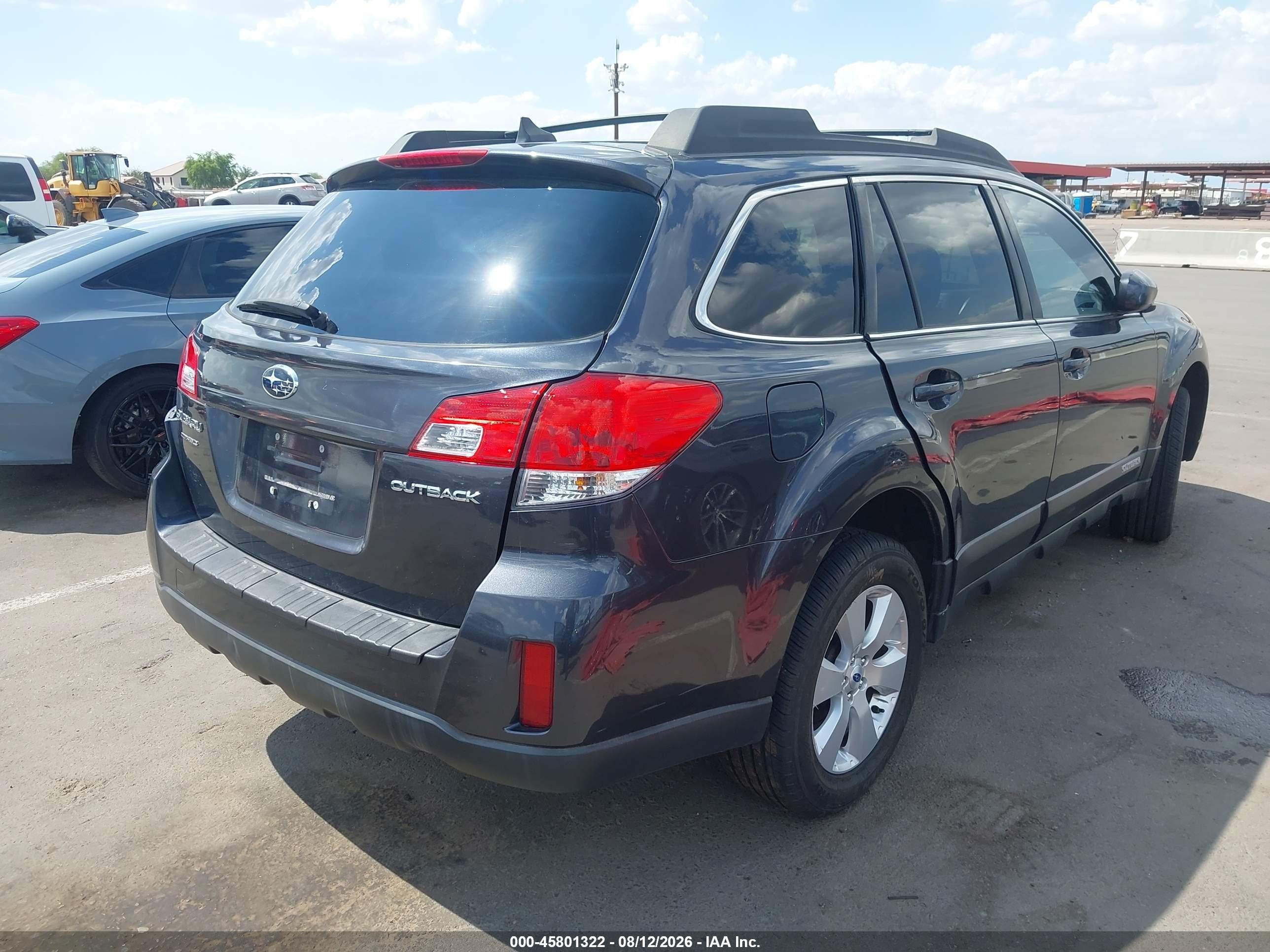 2012 Subaru Outback 2.5i Limited Black vin: 4S4BRCKC1C3230006