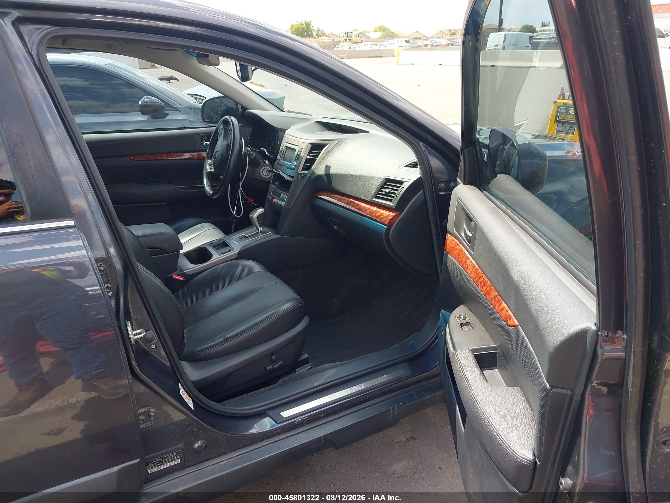 2012 Subaru Outback 2.5i Limited Black vin: 4S4BRCKC1C3230006