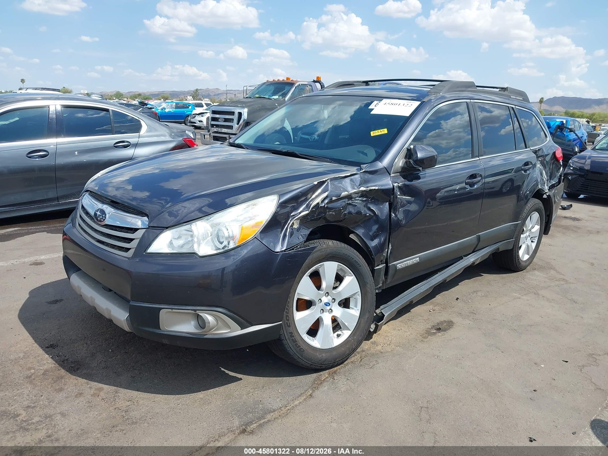 2012 Subaru Outback 2.5i Limited Black vin: 4S4BRCKC1C3230006